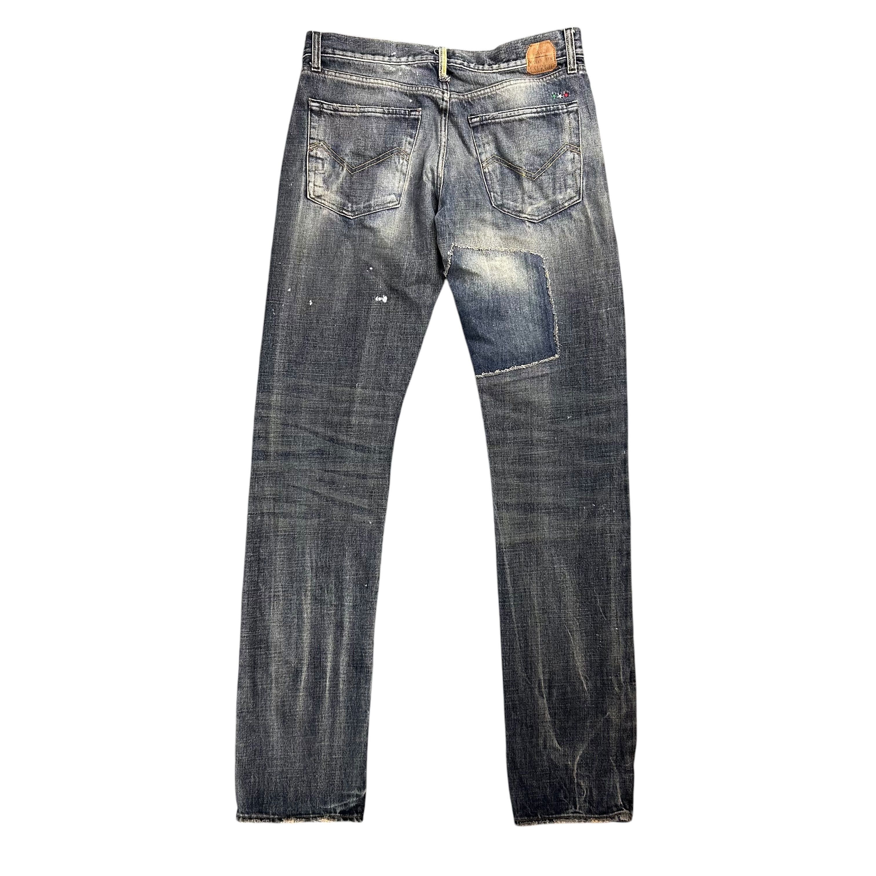 Energie Energie Selvedge Denim Regular Straight Jeans Patch W33L36 Size US 33 - 2 Thumbnail