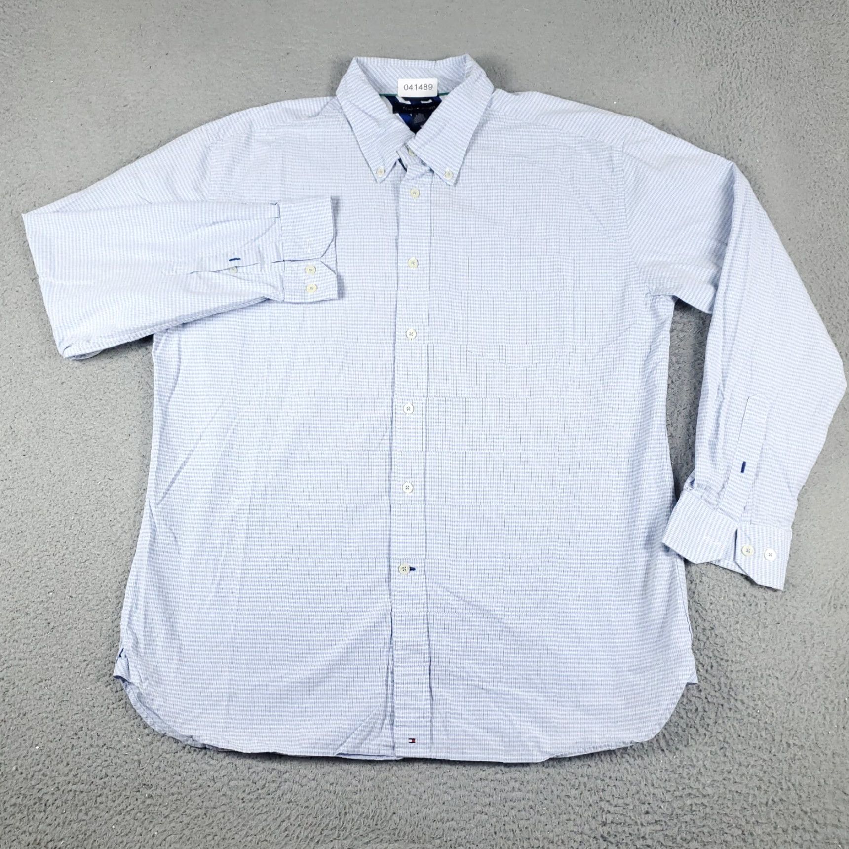 Tommy Hilfiger Tommy Hilfiger Shirt Mens XL Blue Plaid Button Up Long Sleeve Size US XL / EU 56 / 4 - 2 Thumbnail