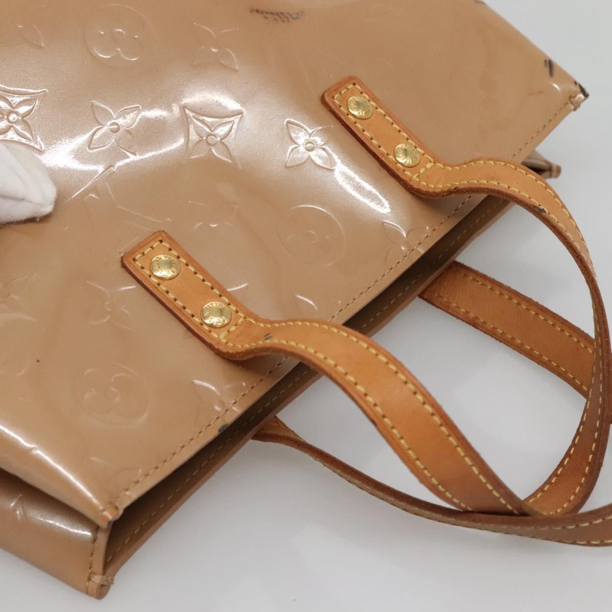 Louis Vuitton LOUIS VUITTON Monogram Vernis Reade PM Hand Bag Noisette Size ONE SIZE - 6 Thumbnail