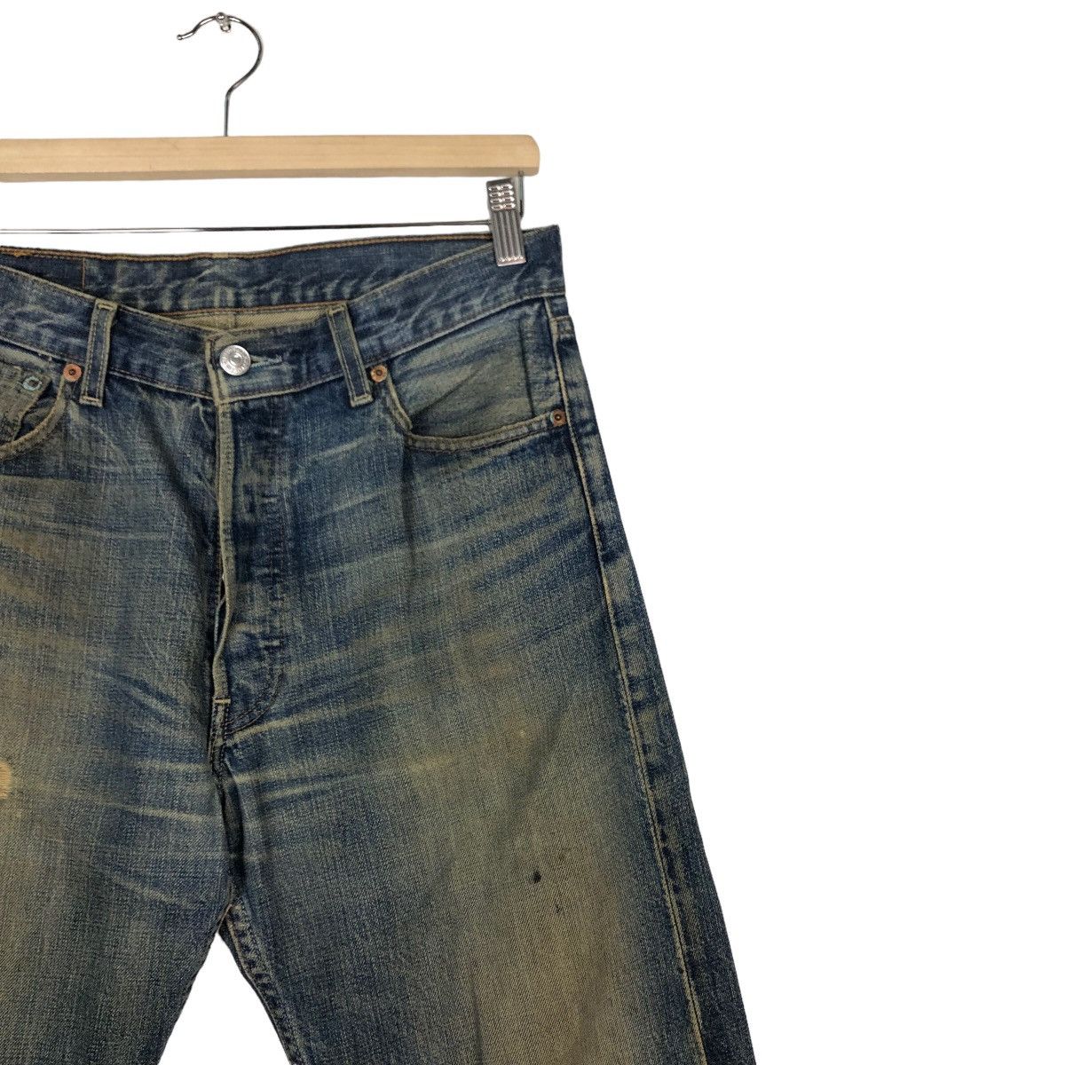 Levi's 🔥Vintage Distressed Denim Rusty Levi’s 501 Travis Scott Size US 30 / EU 46 - 6 Thumbnail