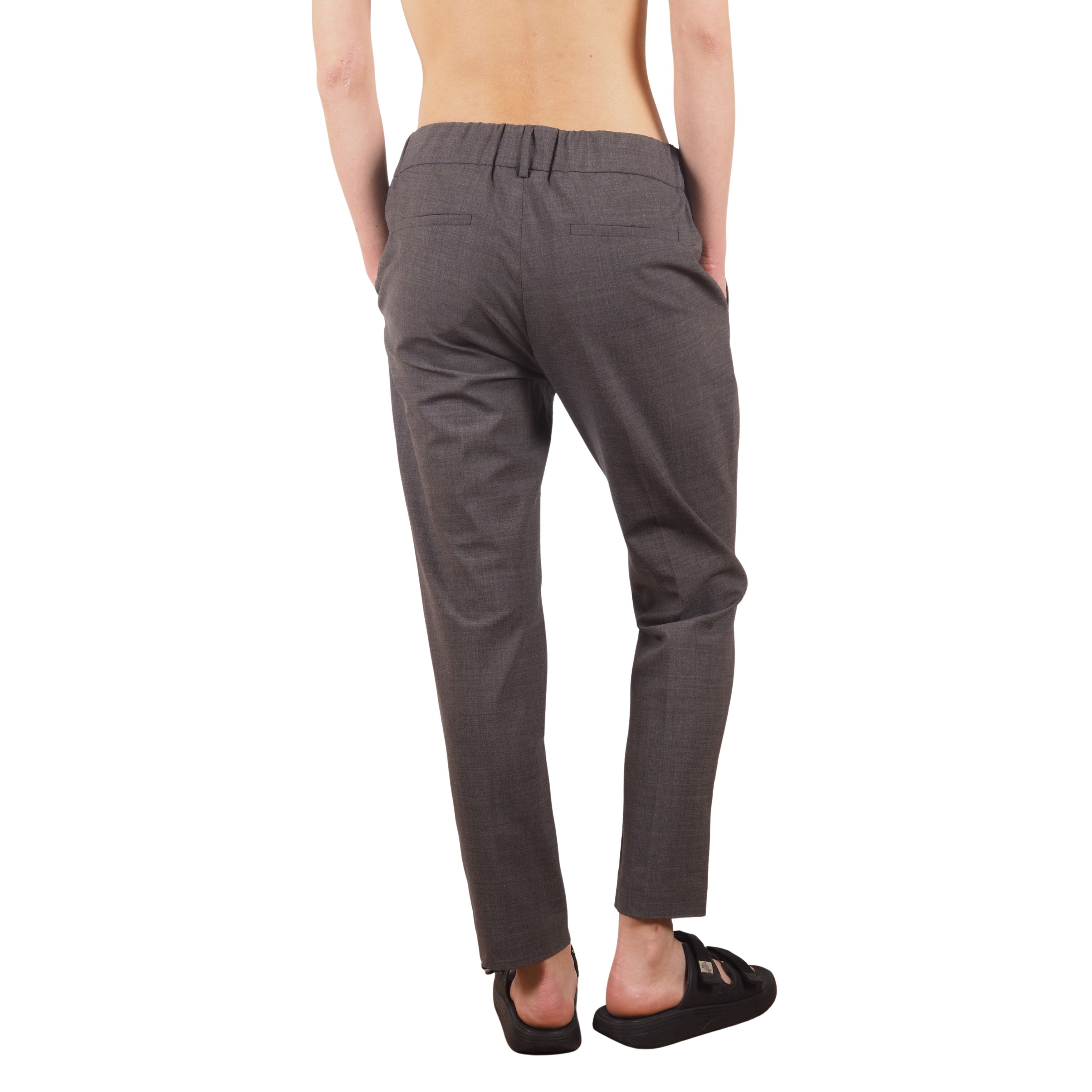 Brunello Cucinelli Brunello Cucinelli Wool Dress Pants Elastic Waist Tapered Size 30" / US 8 / IT 44 - 4 Thumbnail