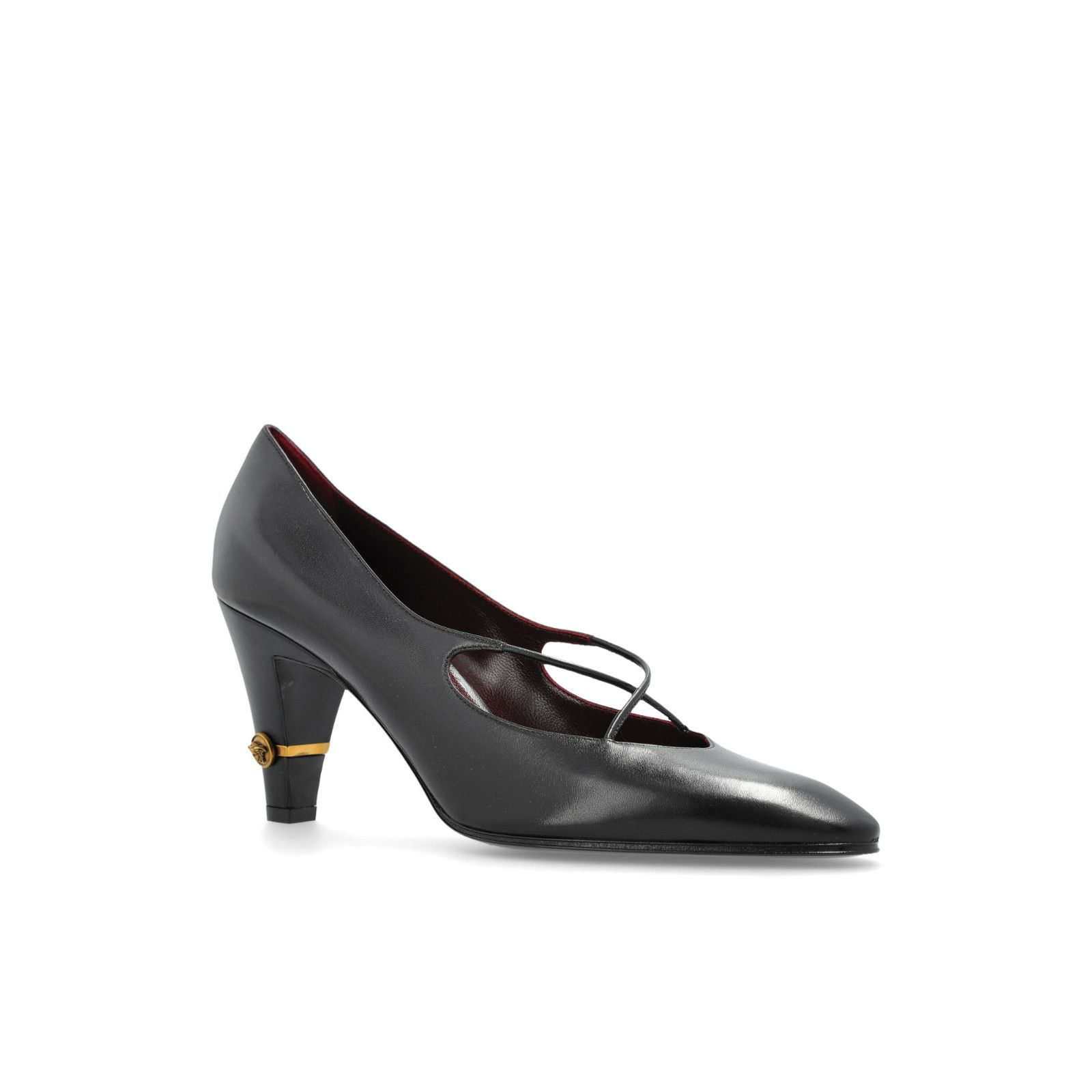 Versace VERSACE Giulietta Black Leather Heel Pumps New & Authentic ( Size US 7.5 / IT 37.5 - 3 Thumbnail