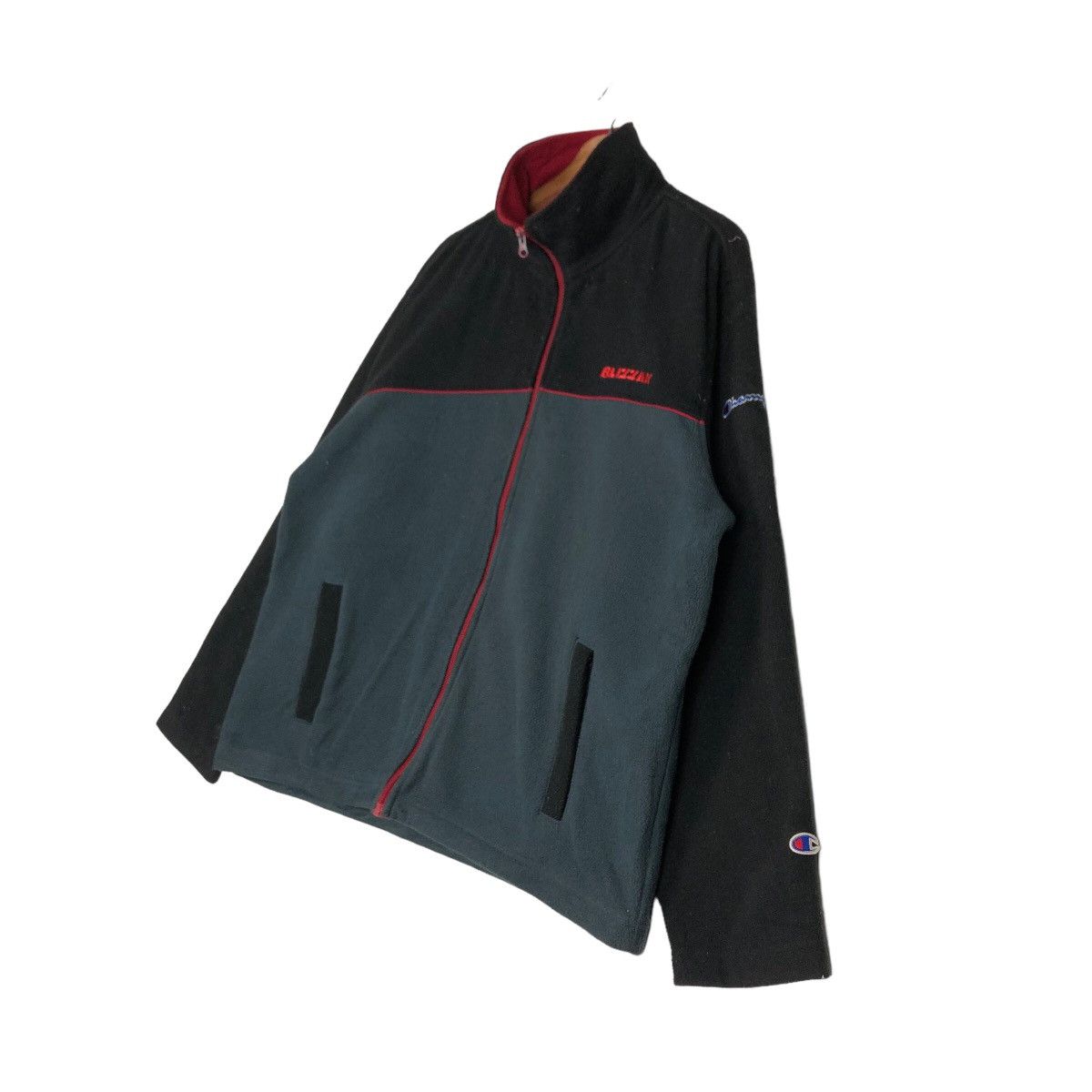 Champion 🔥Vtg Fleece Jacket Worker Champion Blizzak Racing Sports Size US M / EU 48-50 / 2 - 2 Thumbnail