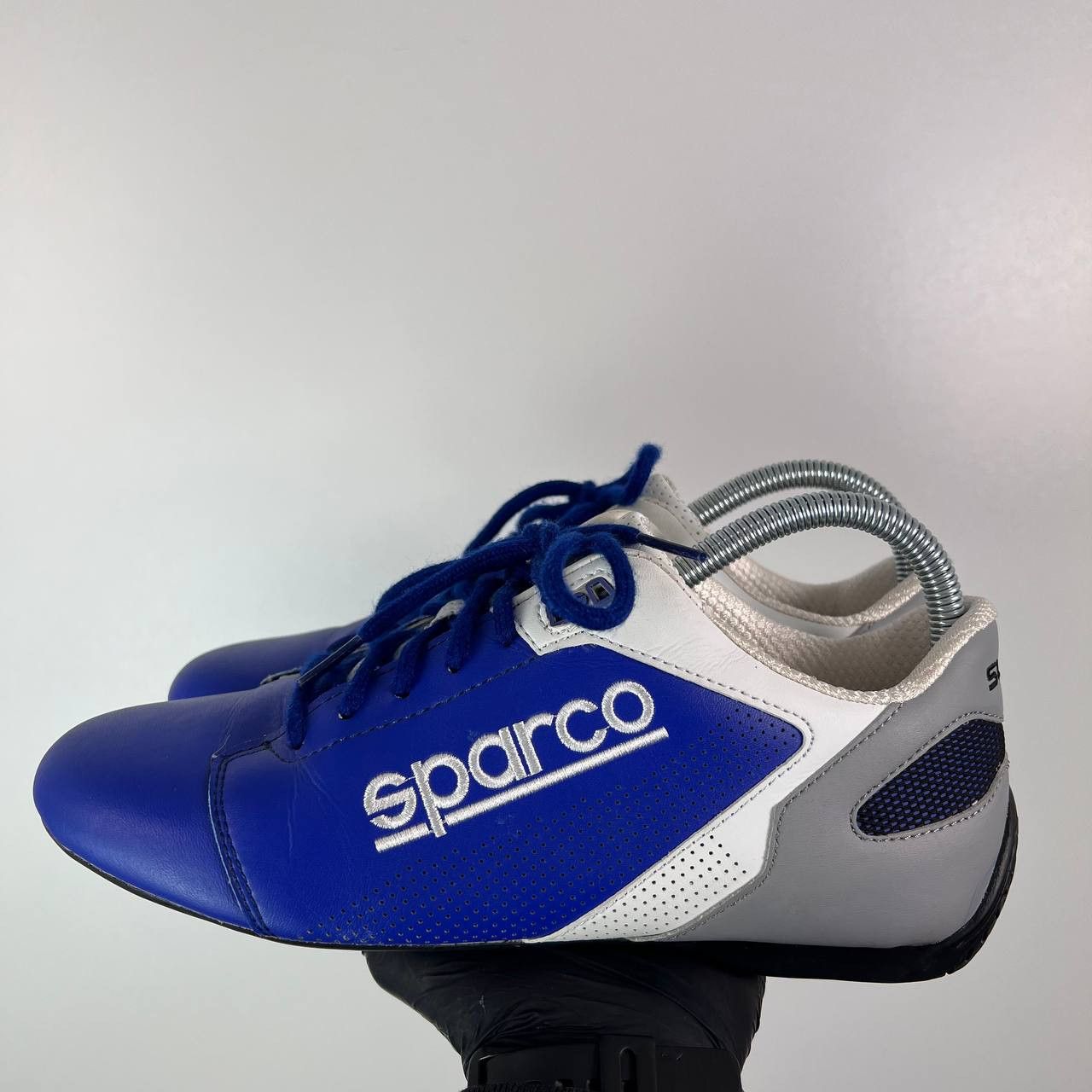 Other Sparco Racing Driving Shoes Blue Leather Motorsport EU 40 Size US 7 / EU 40 - 1 Thumbnail