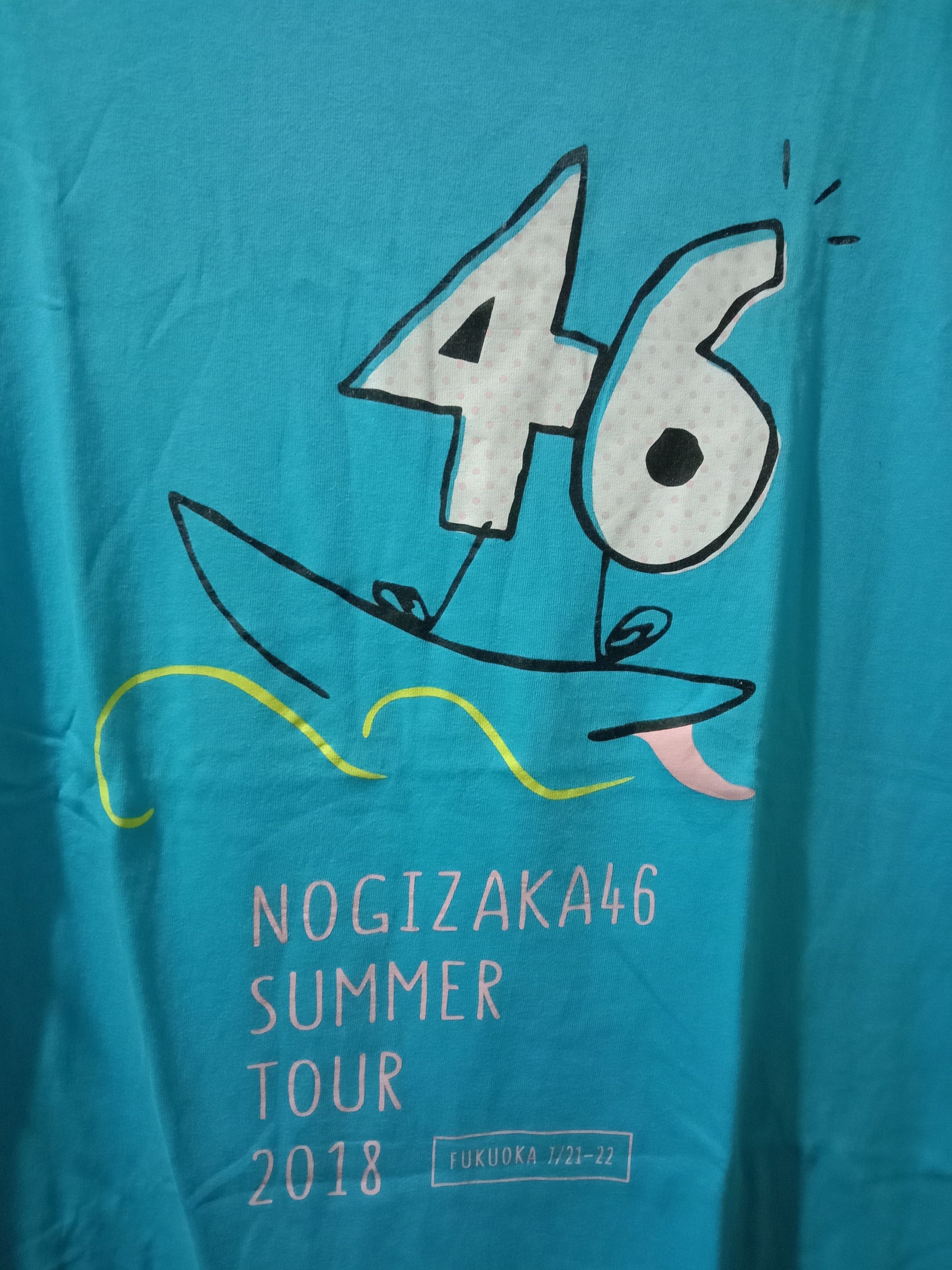 Japanese Brand T-shirt Nogizaka46 Summer Tour 2018 Fukuoka Original Size US L / EU 52-54 / 3 - 2 Thumbnail