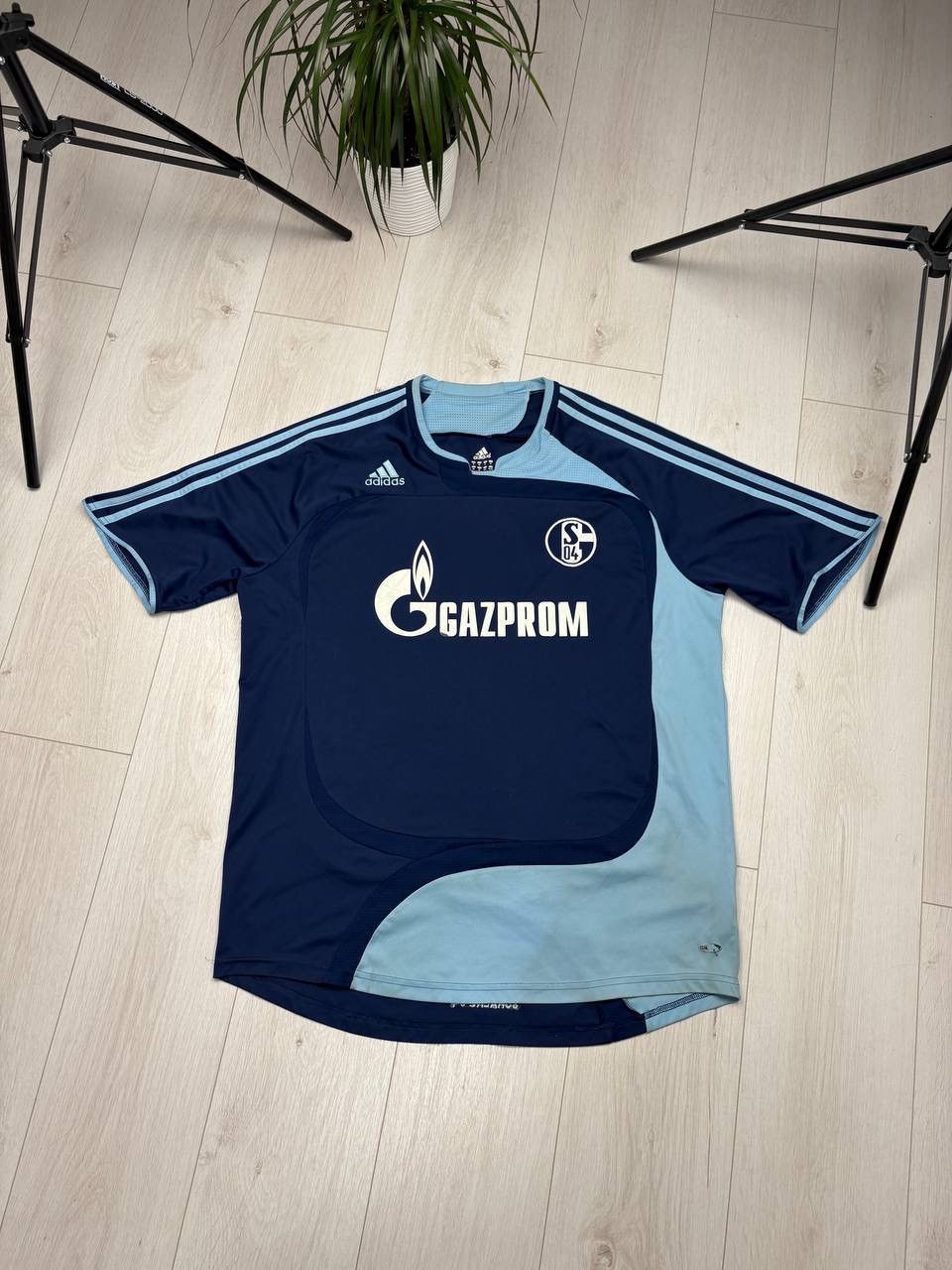 Adidas Schalke 04 2008 Home Football Shirt Vintage Soccer Jersey Size US XL / EU 56 / 4 - 1 Thumbnail