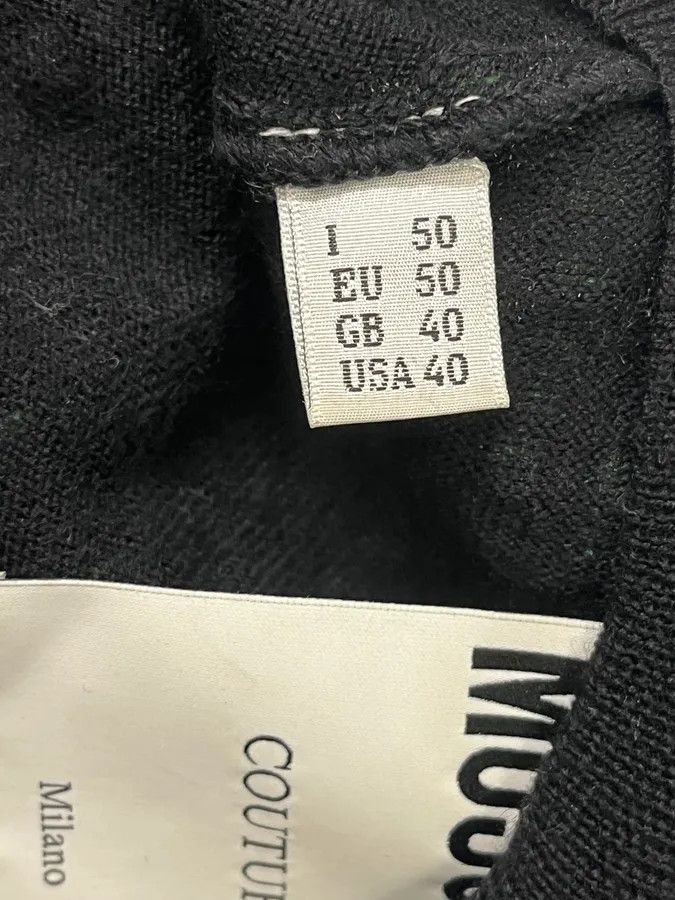 Moschino 2010s Moschino Black & Green Alarm Number Sweater Size US M / EU 48-50 / 2 - 9 Thumbnail