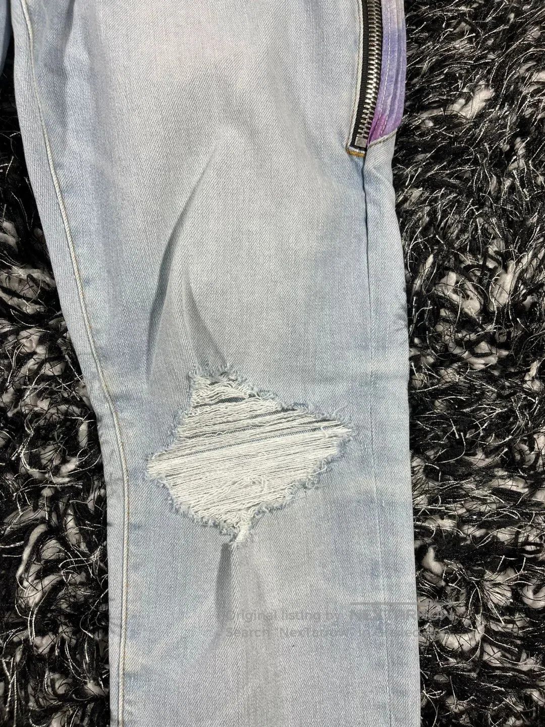 Amiri Amiri Watercolor Half Track Jean. Size US 33 - 3 Thumbnail