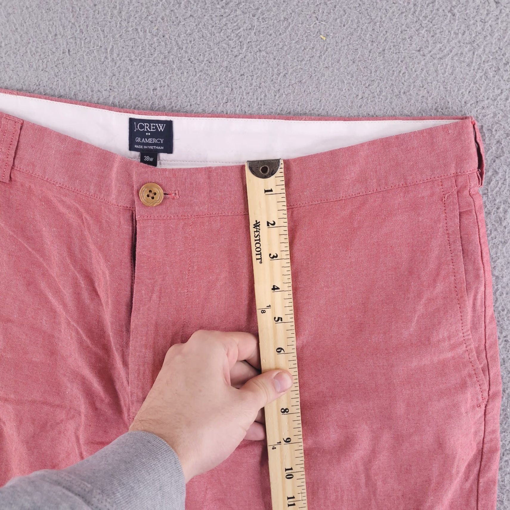 J.Crew J.CREW Shorts Mens 38 Pink Salmon Gramercy Red Orange Preppy Casual Chino Size US 38 / EU 54 - 5 Thumbnail