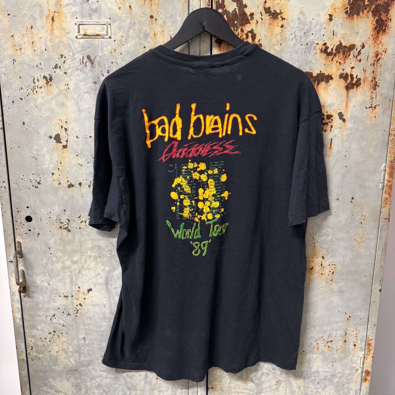 Hanes Vintage 1989 Bad Brains Quickness World Tour Shirt Punk XXL Size US XXL / EU 58 / 5 - 3 Thumbnail
