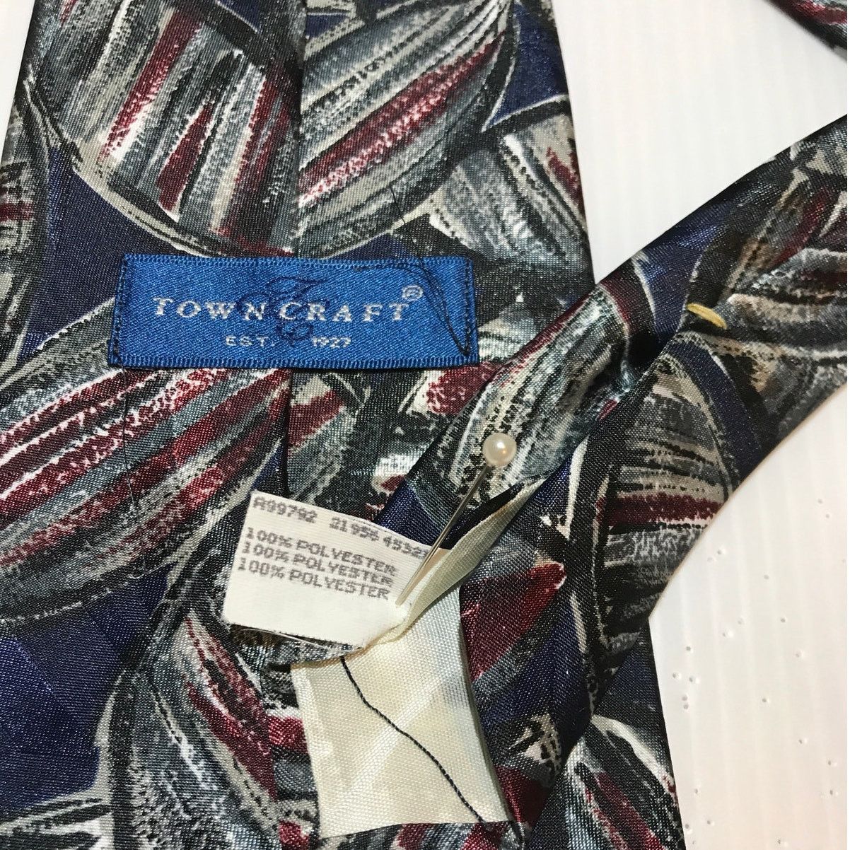 Towncraft Towncraft Geometric Short Wide Mens Necktie Size ONE SIZE - 5 Thumbnail