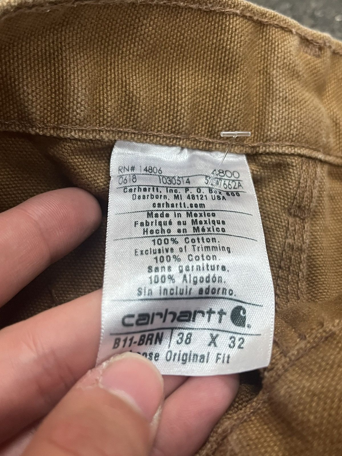 Carhartt × Vintage Carhartt baggy fit workwear pants y2k skater streetwear Size US 36 / EU 52 - 8 Thumbnail