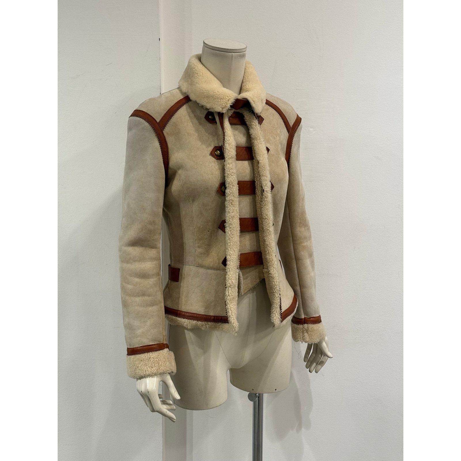 Roberto Cavalli Roberto Cavalli shearling jacket with contrast leather Size M / US 6-8 / IT 42-44 - 3 Thumbnail