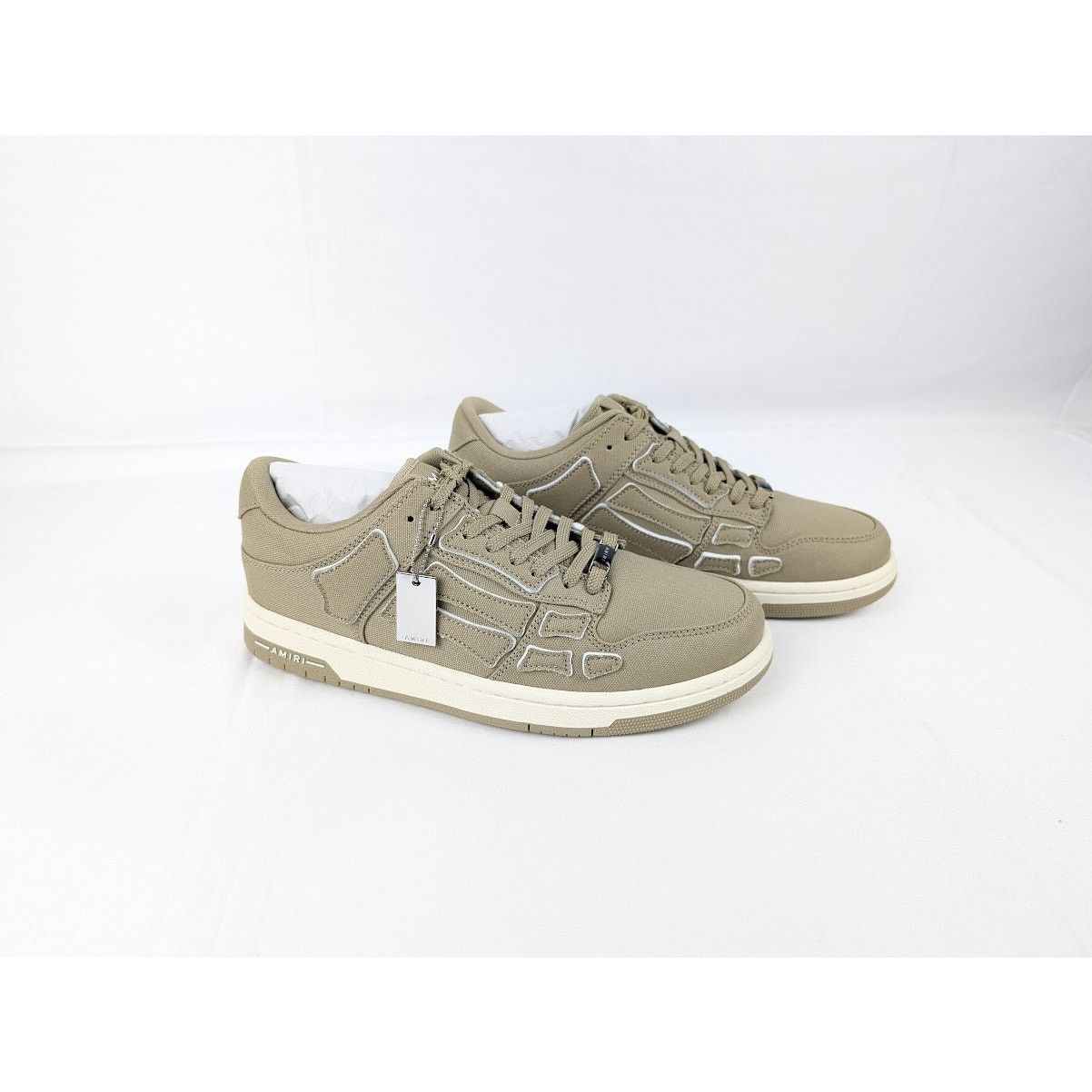 Amiri o1rshd1 Chunky Skeleton Top Low Sneakers in Green Size US 8 / EU 41 - 12 Thumbnail