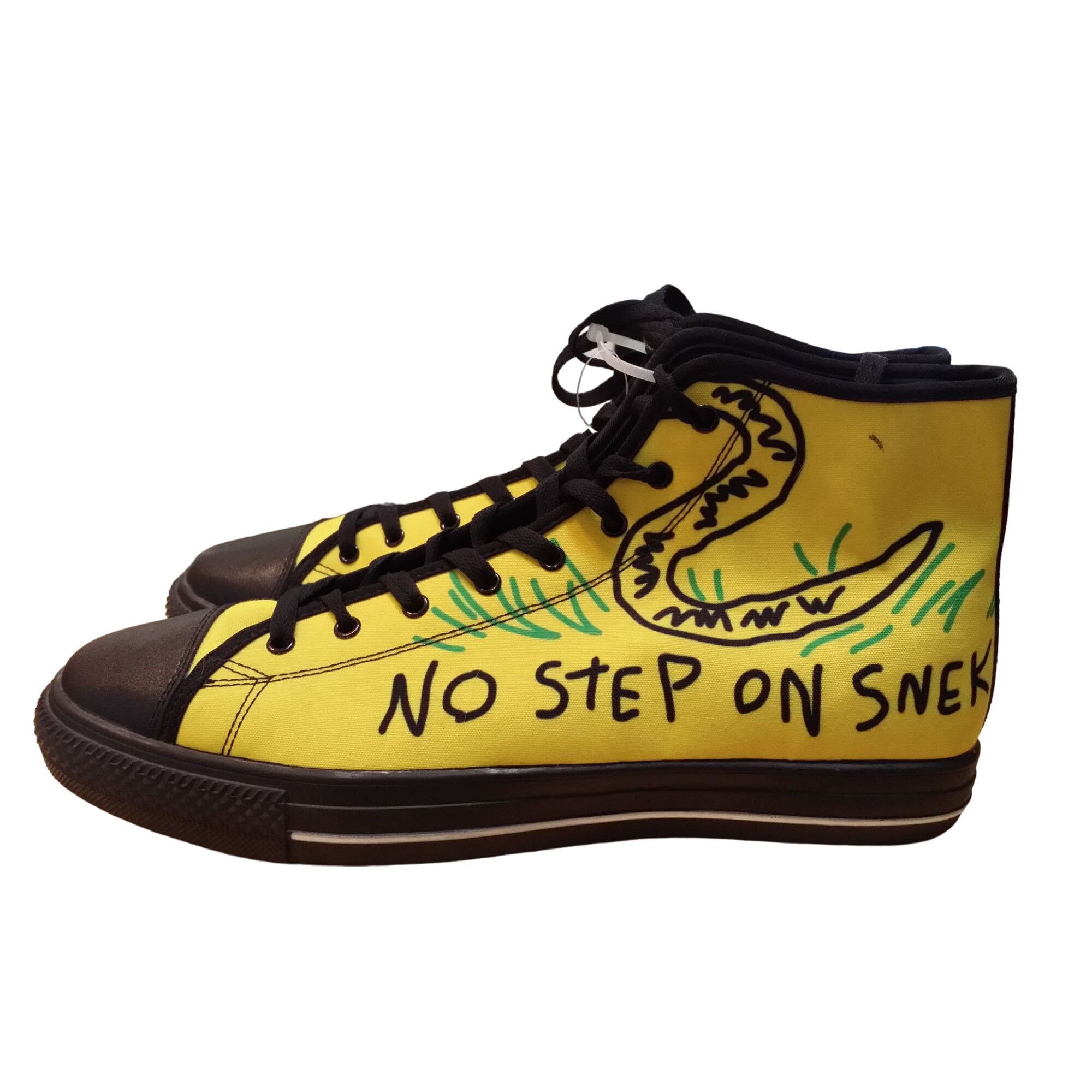 Other No Step On Snek Sneakers Men Sz 46 EU 12 US Yellow Black Can Size US 12 / EU 45 - 1 Thumbnail