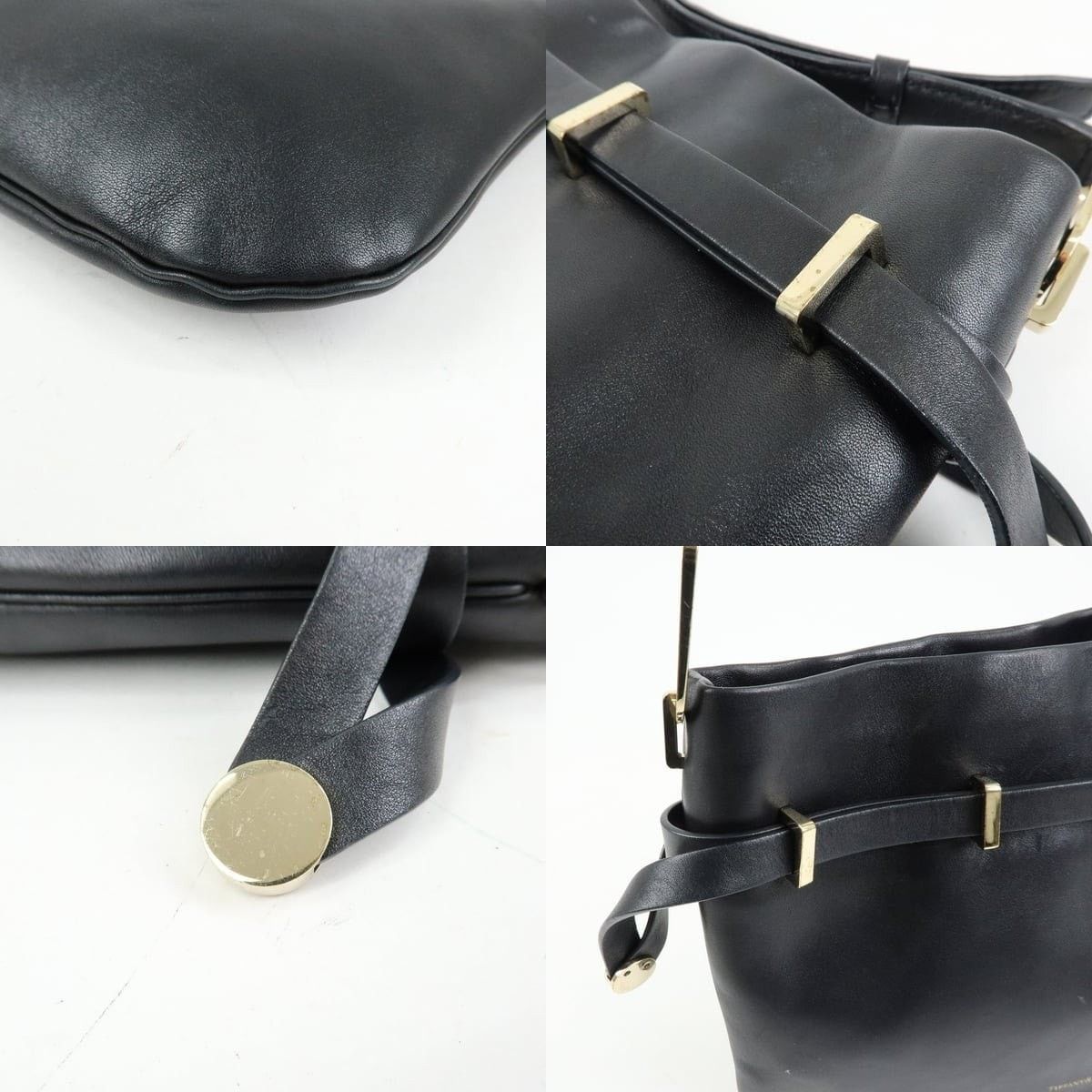 Tiffany & Co. Tiffany & Co. Logo Leather Shoulder Bag Black Size ONE SIZE - 5 Thumbnail