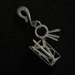 Jewelry Silver Geometric Metal Carabiner Clips, Keychain Hooks Size ONE SIZE - 6 Thumbnail