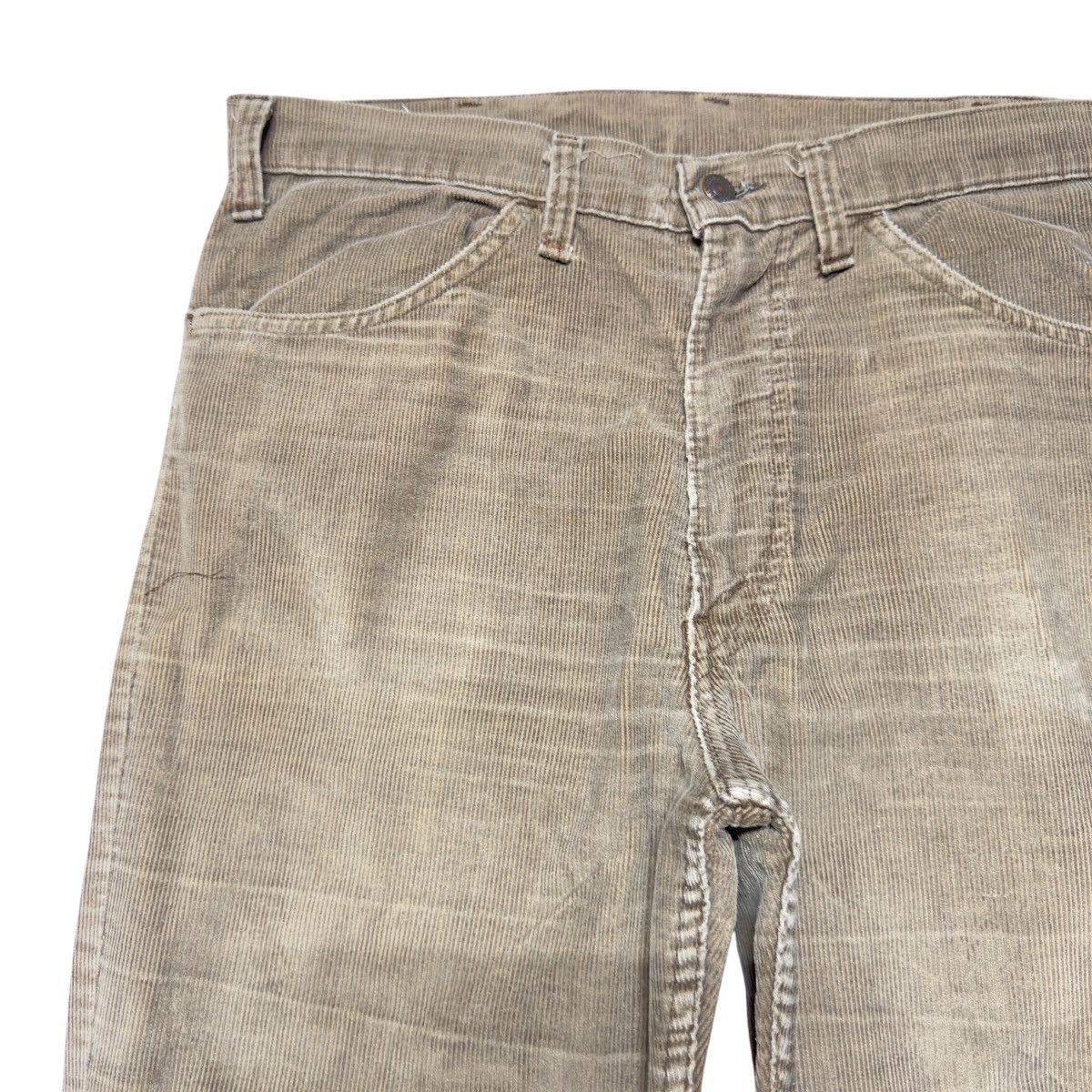Levi's Vintage 70s Levis 646 Brown Corduroy Flare Jeans Size US 34 / EU 50 - 4 Thumbnail