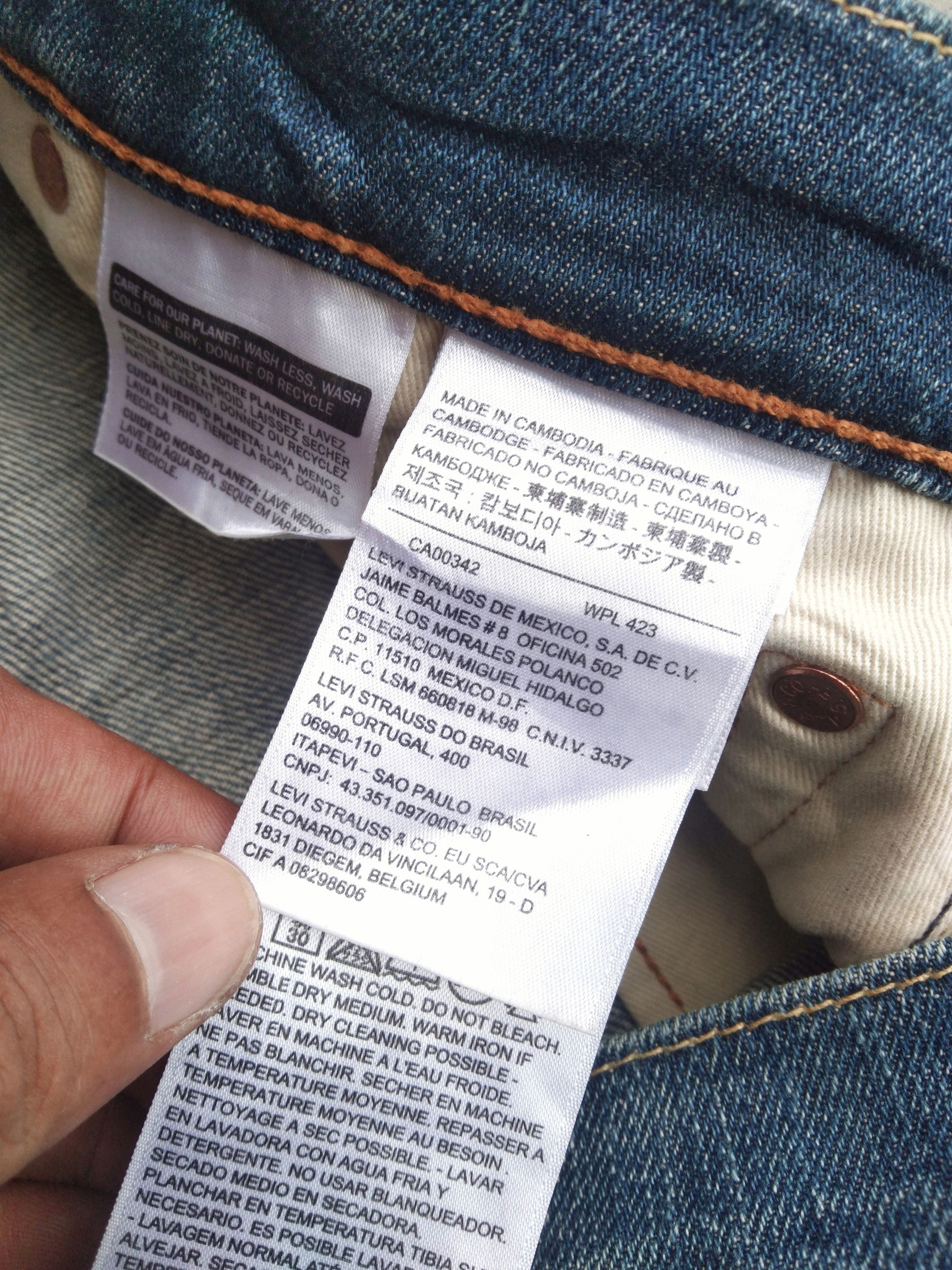 Levi's Vintage LVC Levi's 513 Selvedge Redline Jeans Size US 31 - 8 Thumbnail