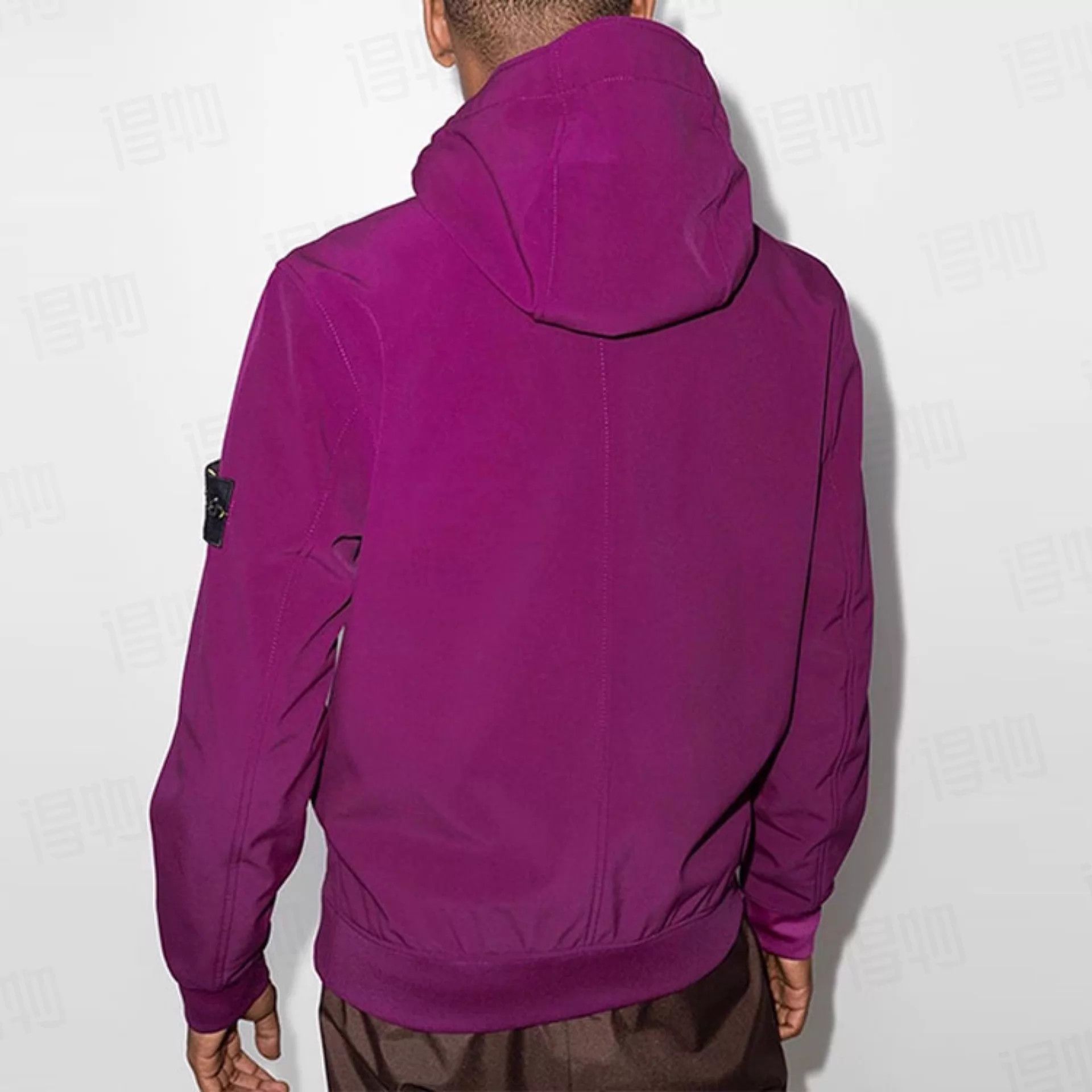 Stone Island Stone Island Soft Shell Hooded Jacket Purple Size S Size US S / EU 44-46 / 1 - 9 Thumbnail
