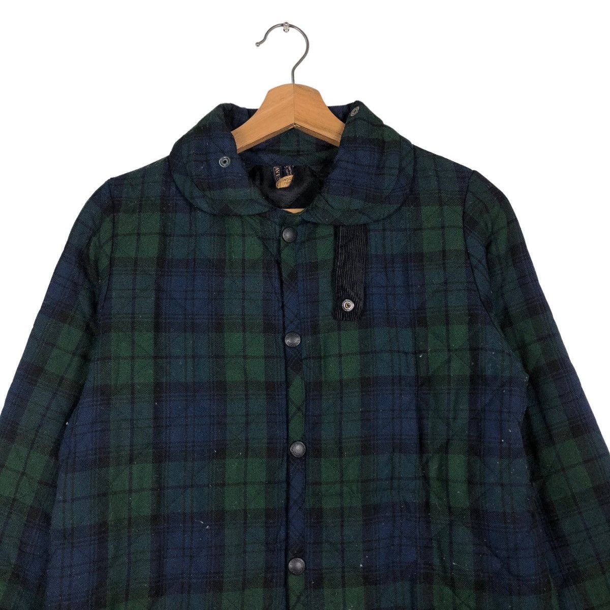 Japanese Brand 🔥Quilted Jacket Button Lavenham Made in England Rare Size US M / EU 48-50 / 2 - 2 Thumbnail
