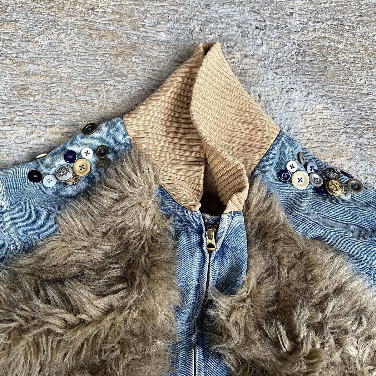 Kapital RARE Kapital Boro Fur Denim Jacket Size US M / EU 48-50 / 2 - 12 Thumbnail