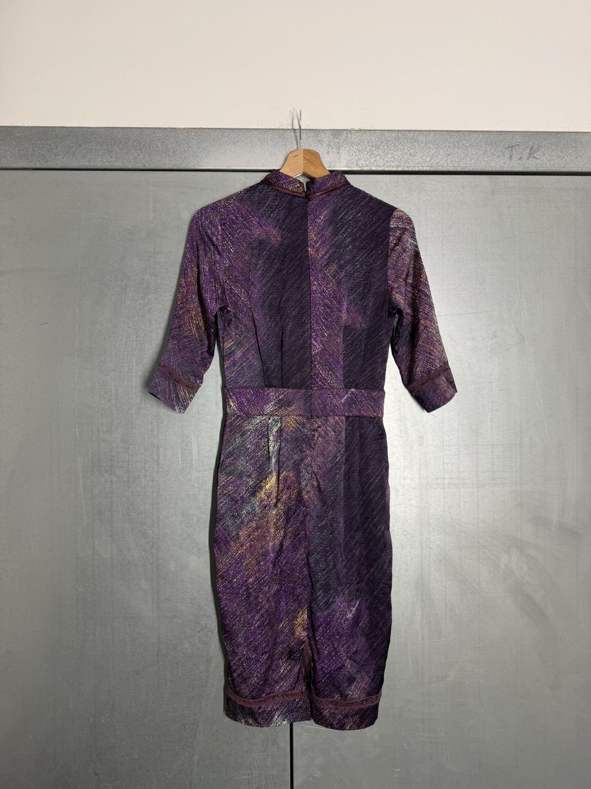 Cavalli Class Vintage 00s Roberto Cavalli Class Silk Dress Size M / US 6-8 / IT 42-44 - 12 Thumbnail