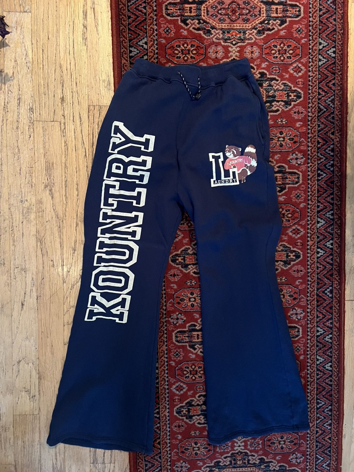 Kapital × Kapital Kountry Kapital fleece flared sweatpants (country print) Size US 34 / EU 50 - 1 Thumbnail