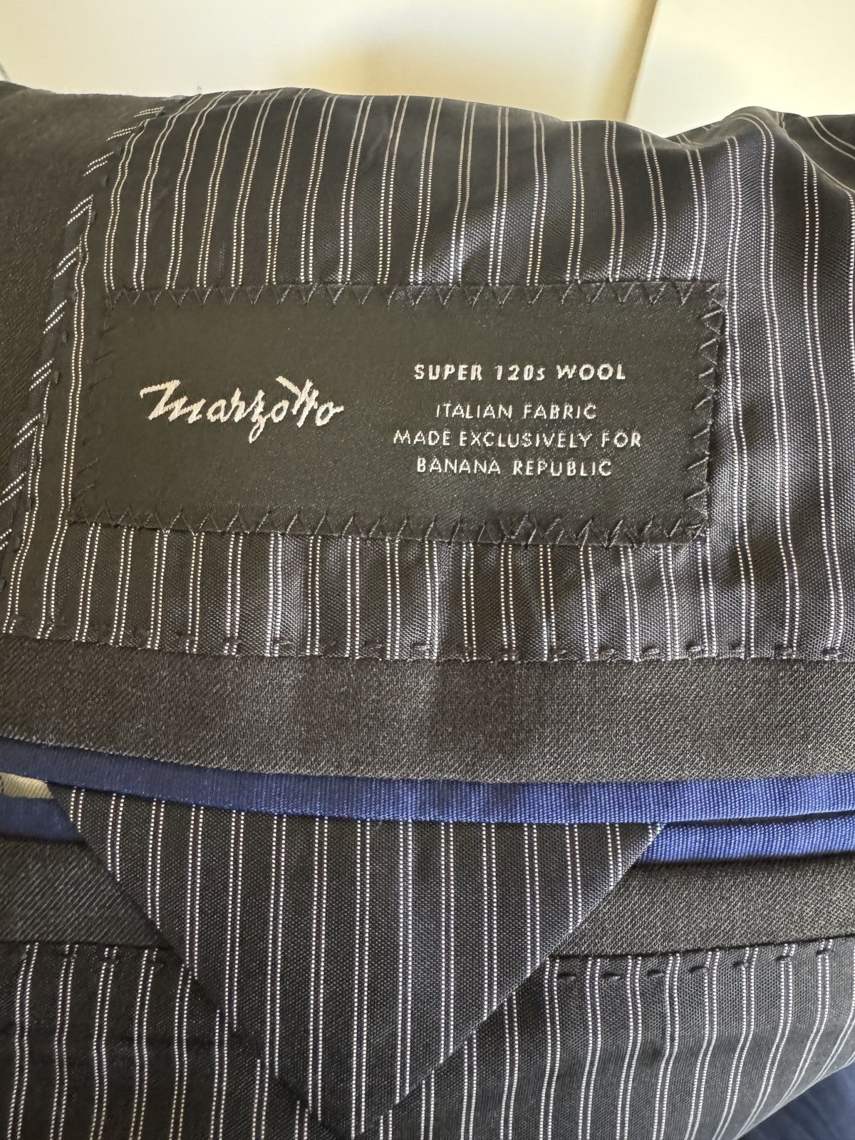 Banana Republic Banana Republic Charcoal Slim Fit Wool Suit Size 42L - 4 Thumbnail