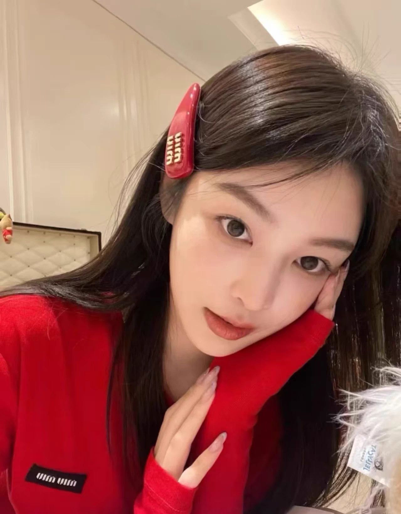 Miu Miu MIU MIU Burgundy Resin Hair Clip - Sweet Cool Size ONE SIZE - 8 Thumbnail