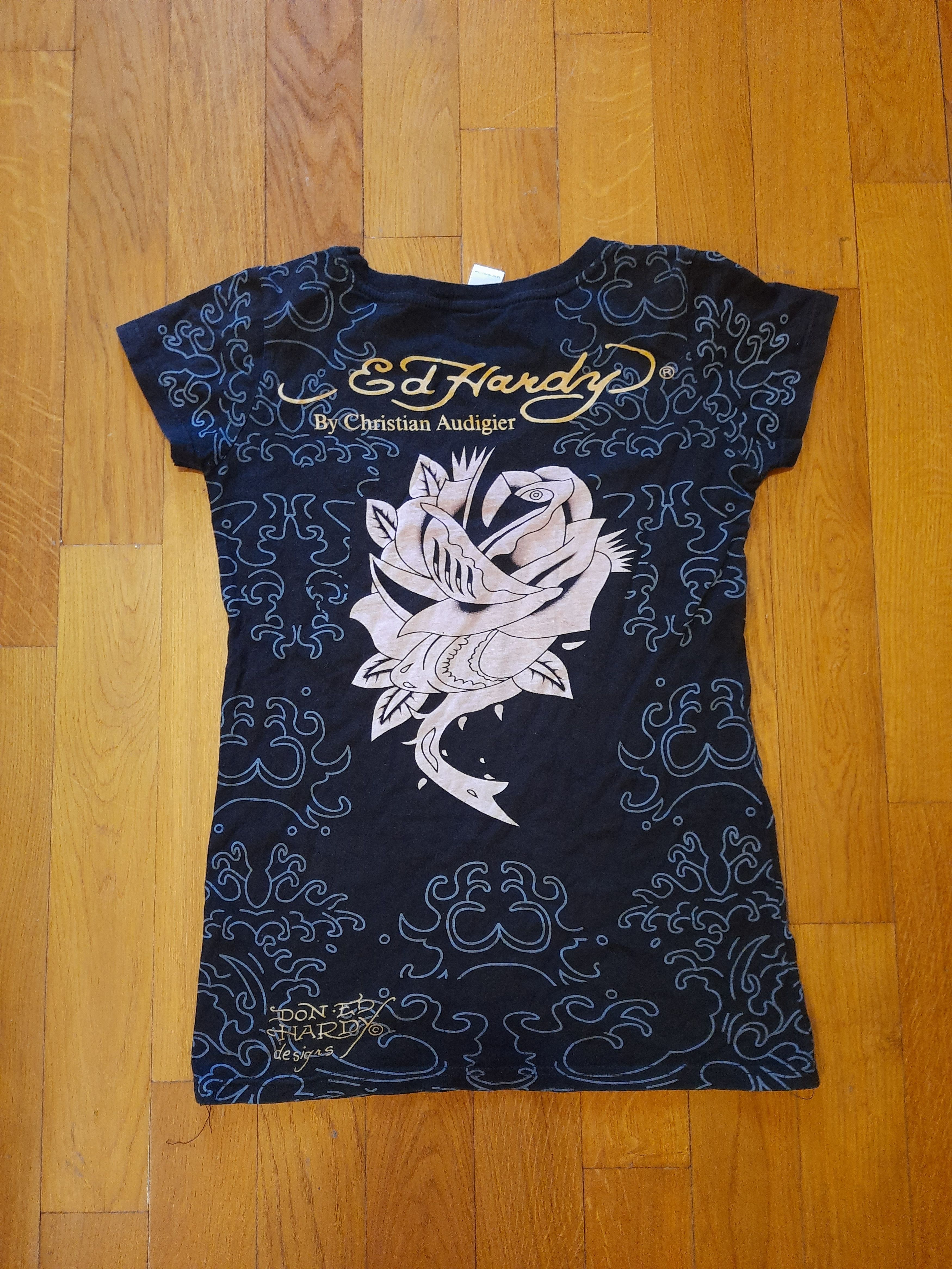 Christian Audigier Christian audigier Don Ed Hardy Big Logo Y2k Vintage T Shirt Size S / US 4 / IT 40 - 3 Thumbnail