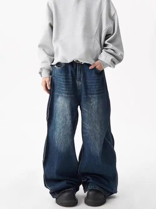Japanese Brand Vintage Hip Hop Harajuku Cowboy Wavy Pants Jeans y2k 90’s Size US 32 / EU 48 - 6 Thumbnail