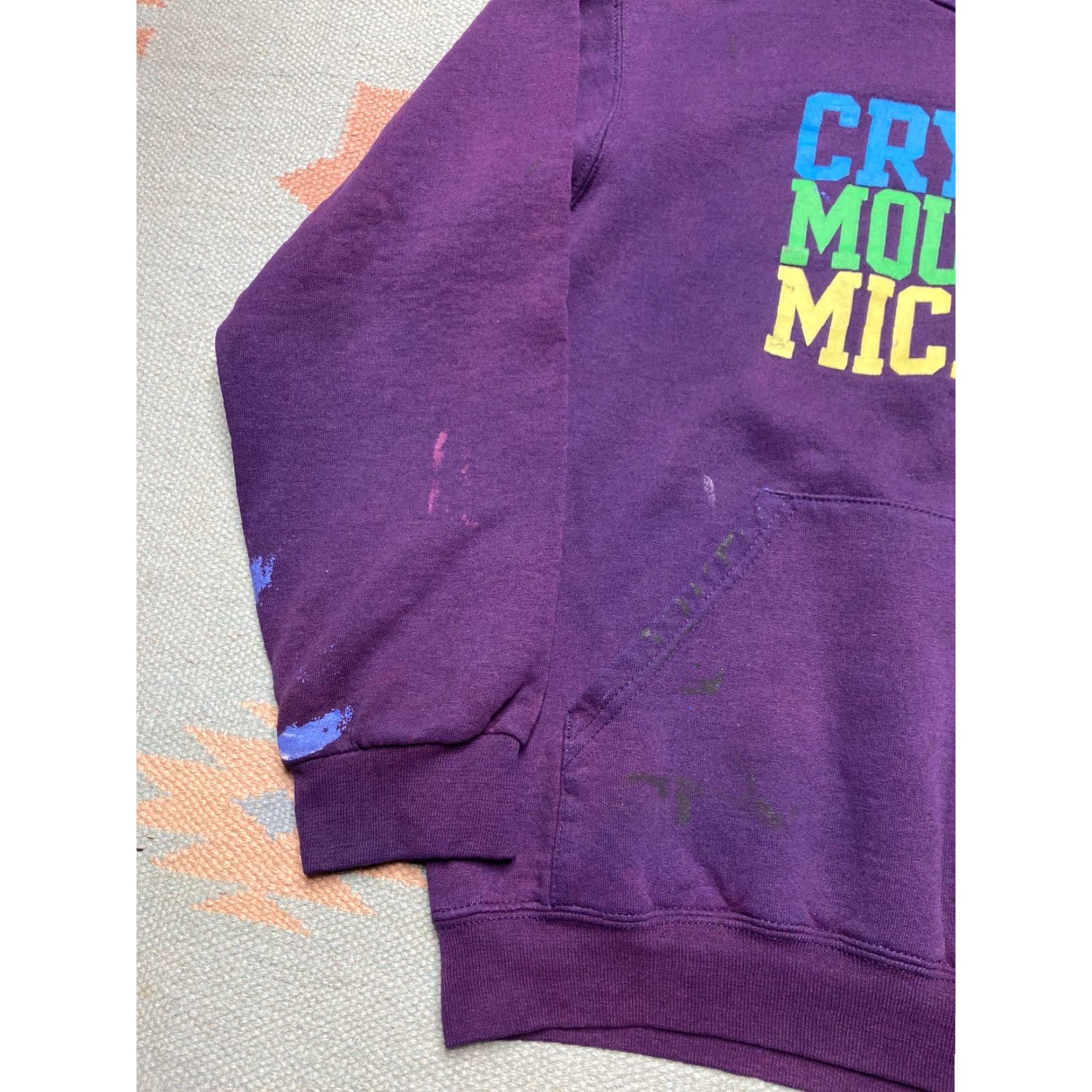 Champion VINTAGE Champion Hoodie Crystal Mountain Michigan Ski Resort 90s Purple Small Mens Pullover Skiing 90s SMALL Size US S / EU 44-46 / 1 - 4 Thumbnail