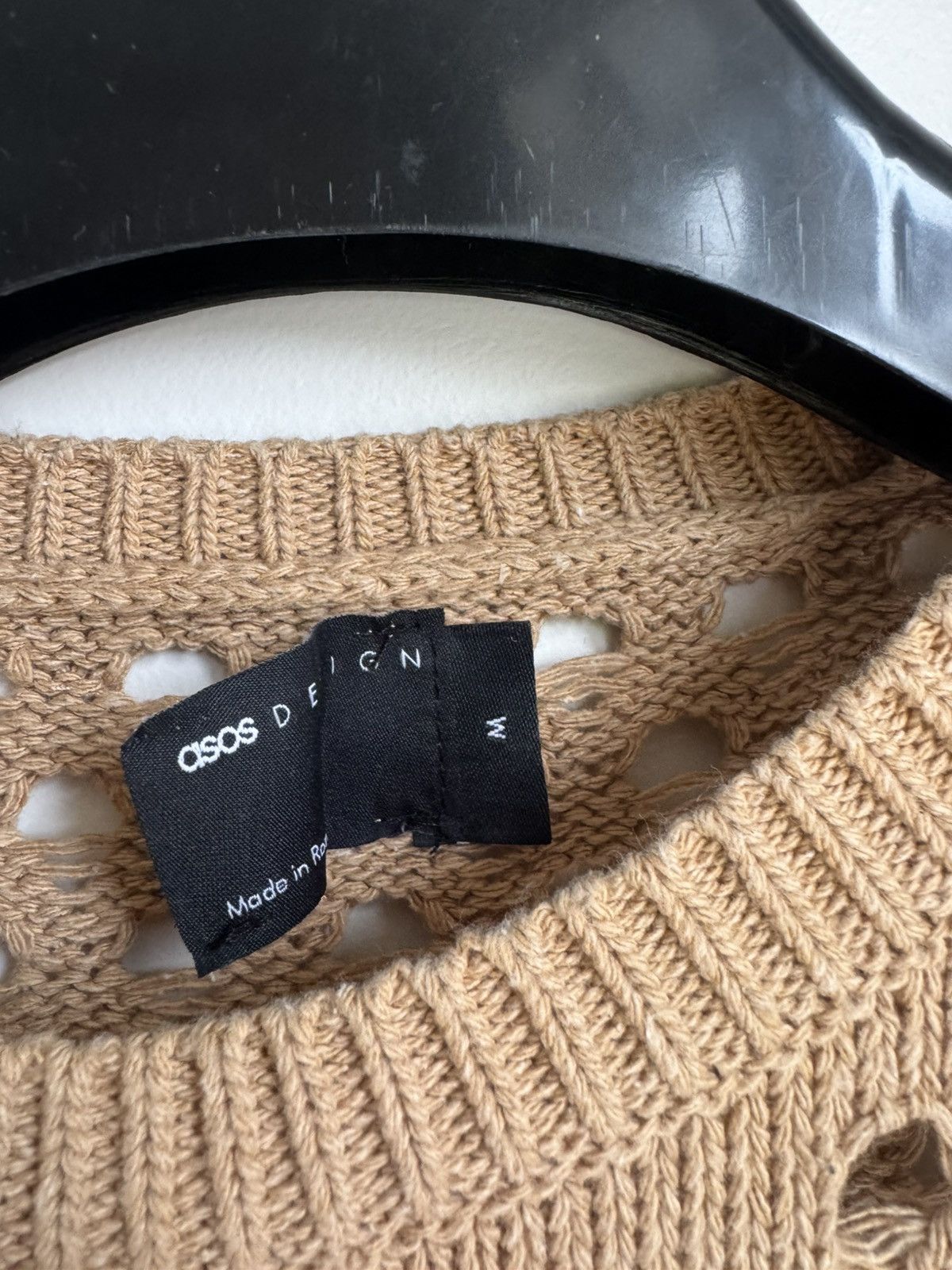 Asos Tan crochet knit top from ASOS Size US M / EU 48-50 / 2 - 3 Thumbnail