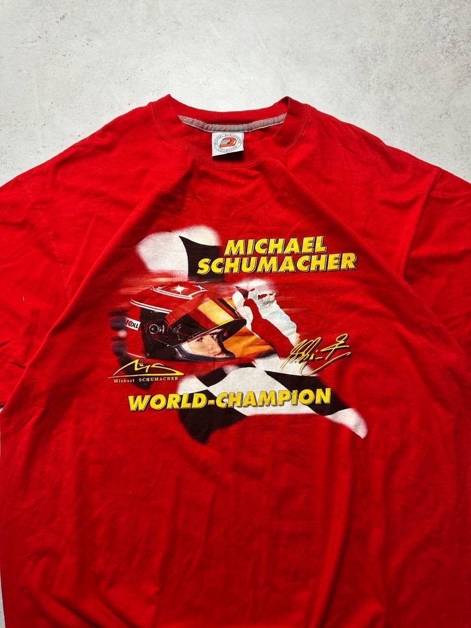 Vintage Vintage Michael Schumacher Promo Boxy T-shirt XL Size US XL / EU 56 / 4 - 4 Thumbnail