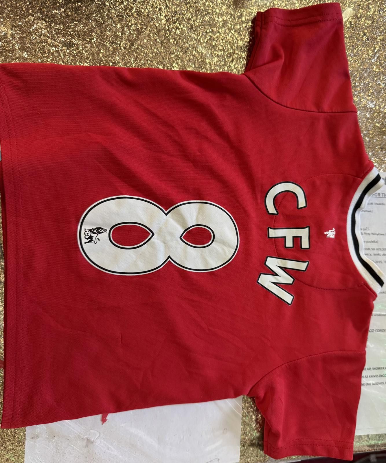 Nike Manchester United Red Soccer Jersey with Number 8 and CFW on Size ONE SIZE - 2 Thumbnail