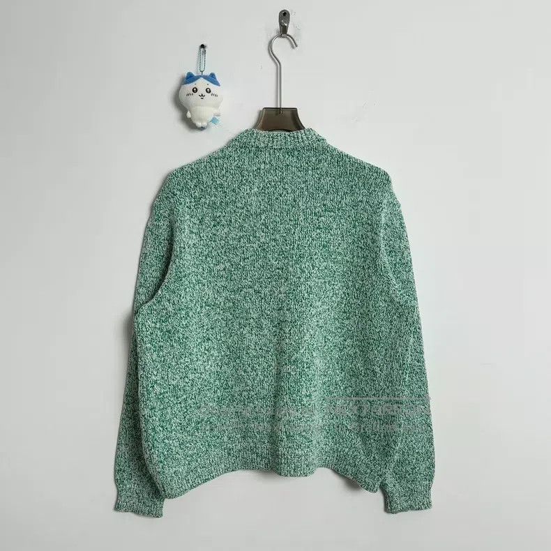 Balenciaga Balenciaga Green Snowflake Pattern Knitwear M Size Size US M / EU 48-50 / 2 - 2 Thumbnail