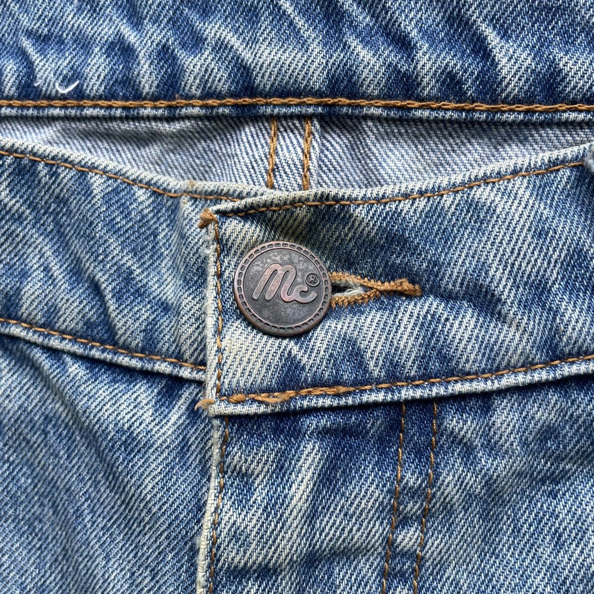 Japanese Brand Vintage MC Jeans Rusty Denim Faded Distressed Pants W35 Size US 35 - 6 Thumbnail