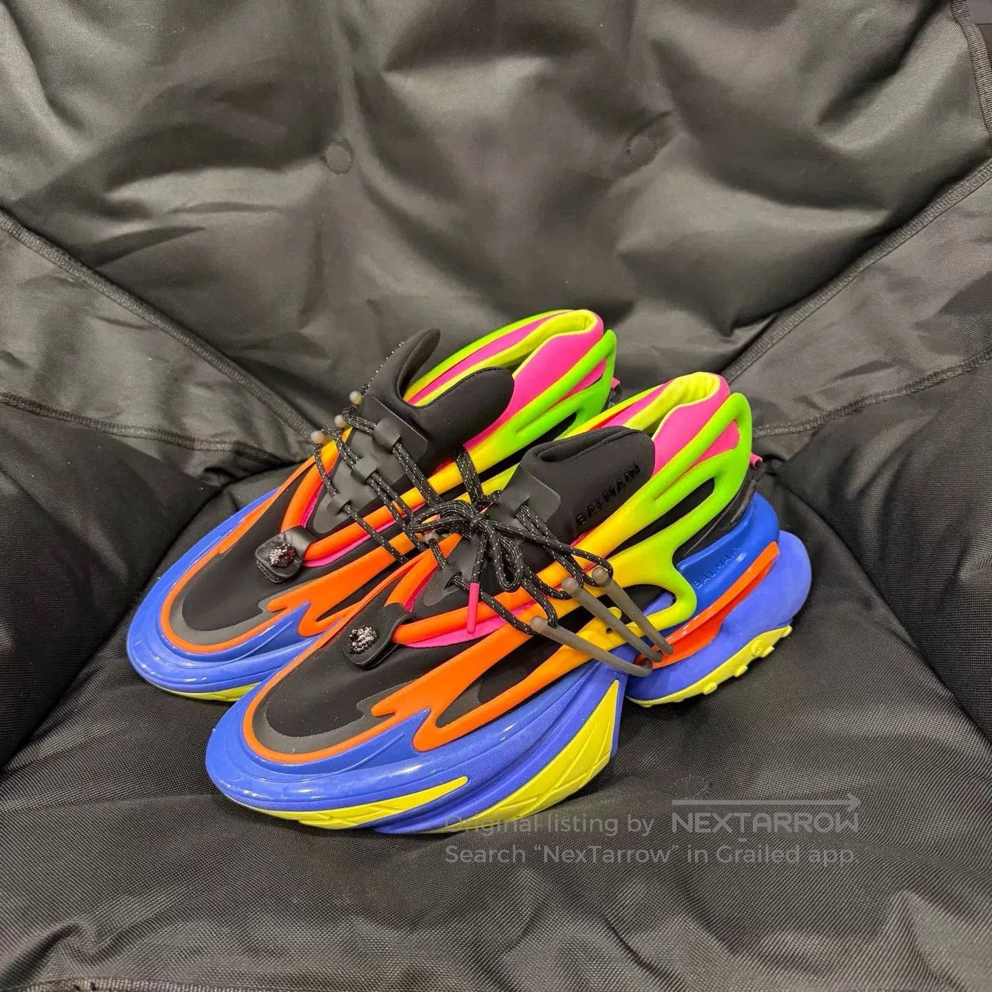 Balmain BALMAIN Unicorn Low-Top Laced Shoes. Size US 12 / EU 45 - 1 Thumbnail