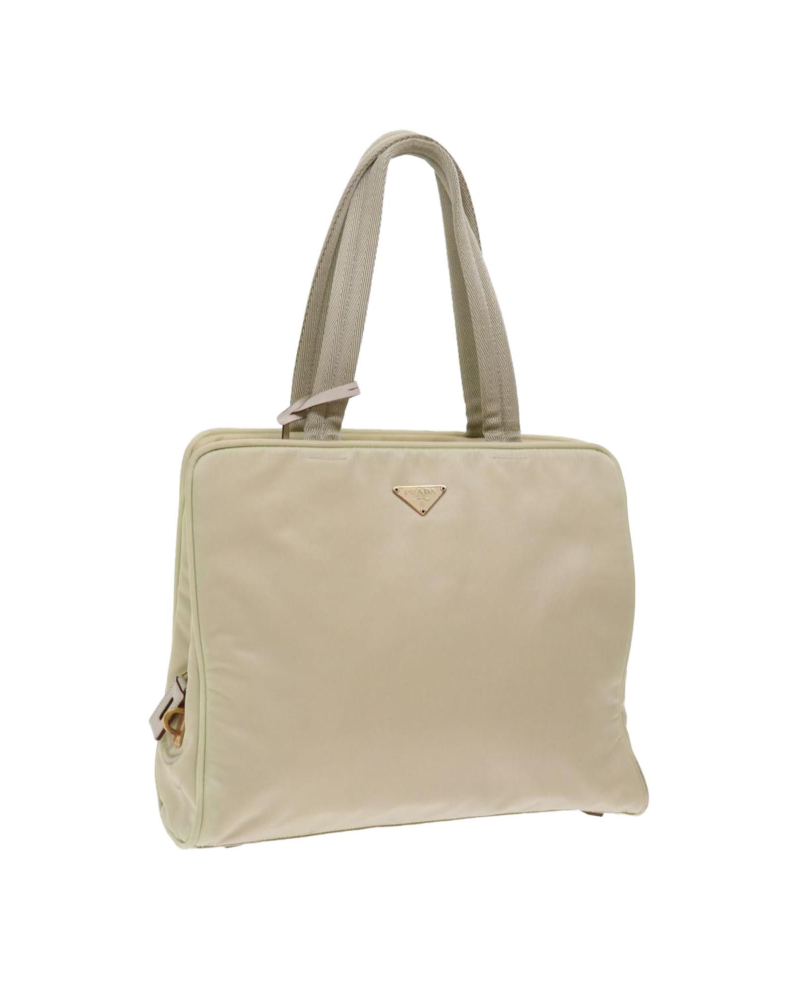 image of Beige Synthetic Prada Bag, Women's