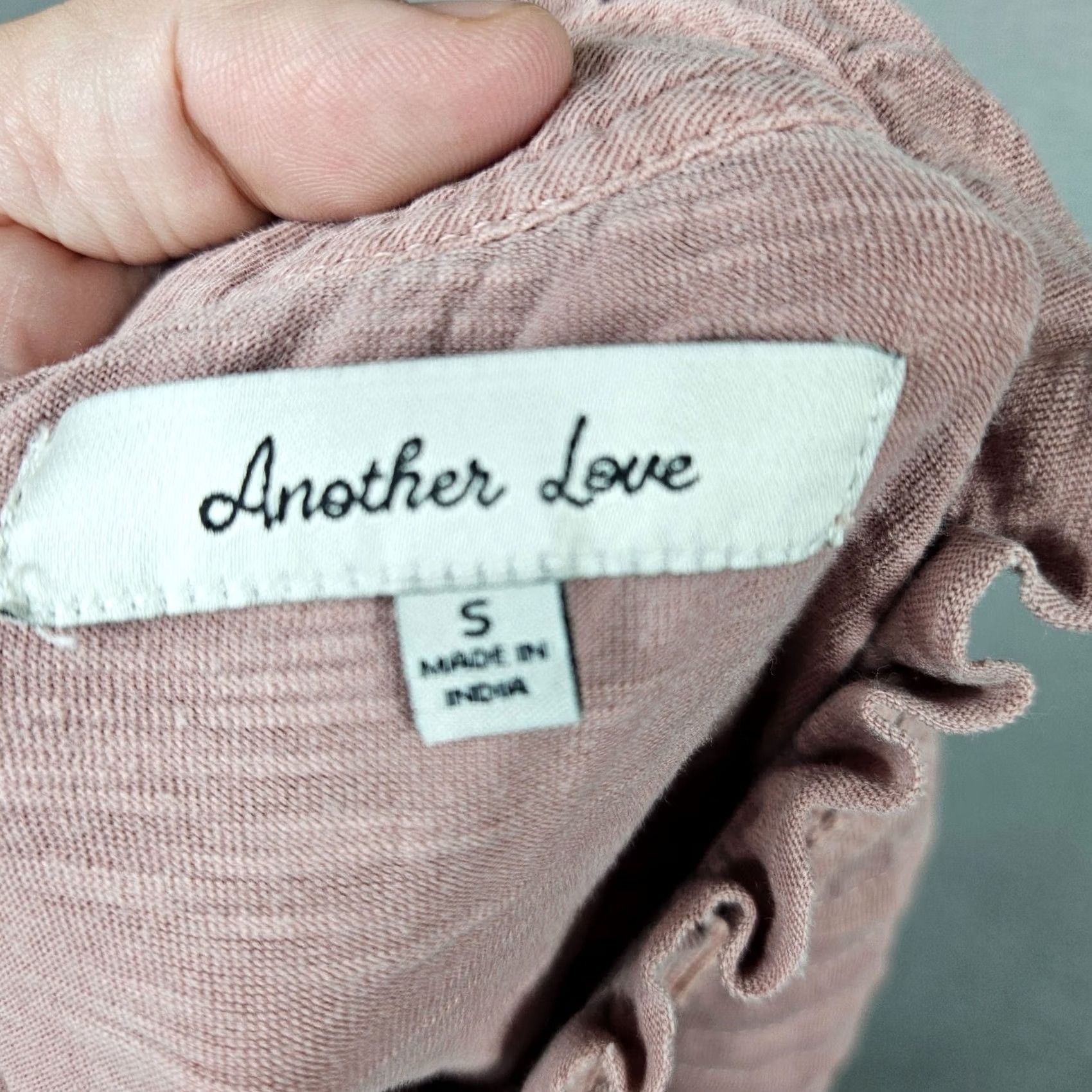 Vintage ANOTHER LOVE Tank Women S Cotton Ruffle Flutter Sleeve Pink Short Sleeve Size S Size S / US 4 / IT 40 - 7 Thumbnail