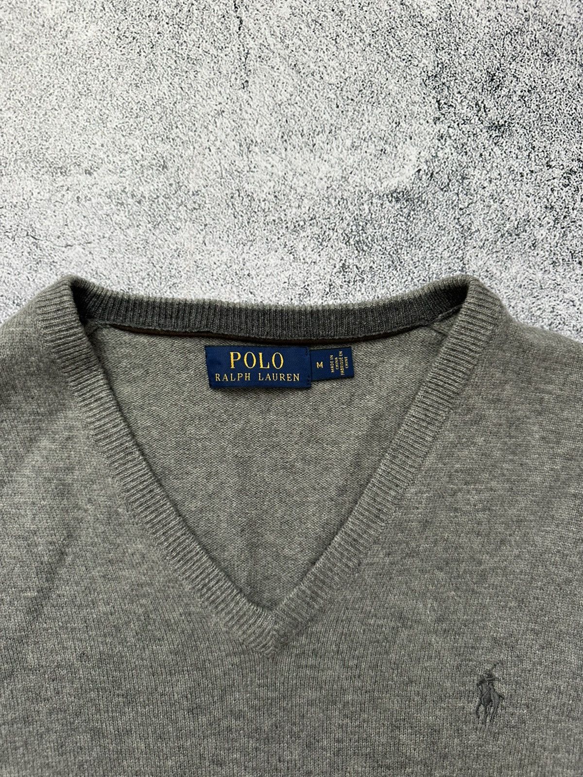 Polo Ralph Lauren Vintage Polo Ralph Lauren Grey Knit Sweater Logo Size US M / EU 48-50 / 2 - 8 Thumbnail