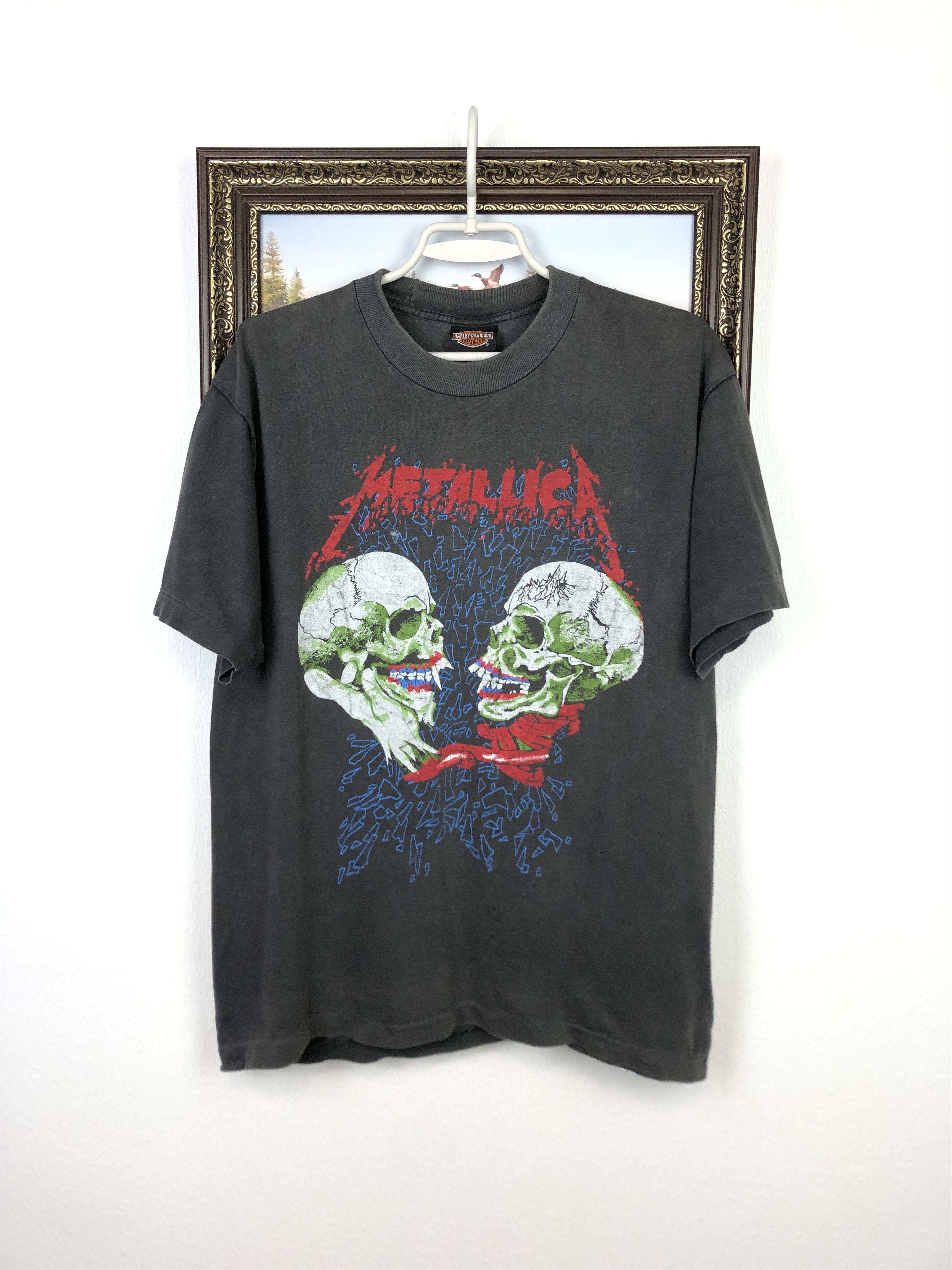 Metallica × Vintage Vintage 90's Metallica And Justice For All Band Tee Shirt Size US M / EU 48-50 / 2 - 1 Thumbnail