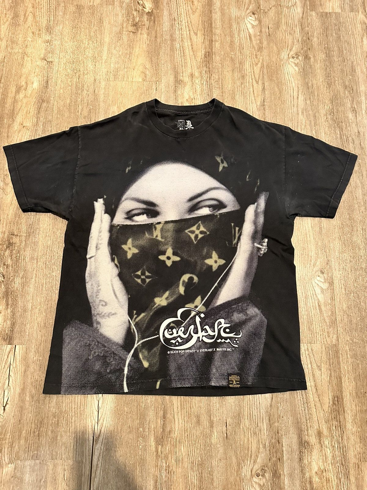 Image of Vintage Slick For Dissizit x Everlast ‘Louis Hijab” in Black, Men's (Size XL)