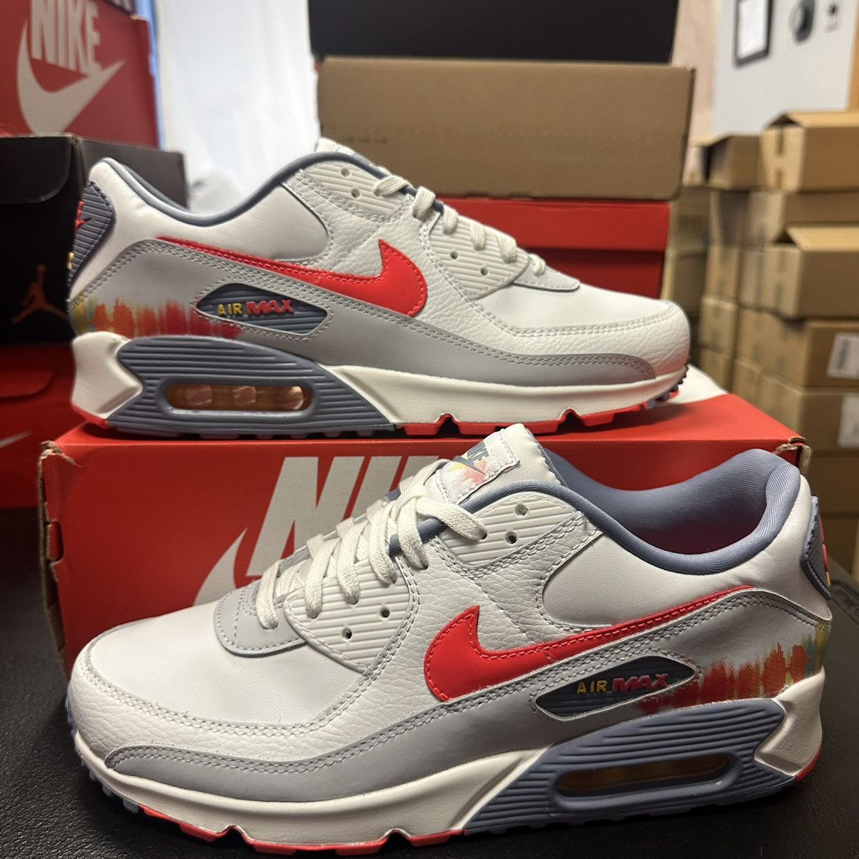 Size 11 - Nike Air Max 90 Premium Sound Wave - HJ9147-121