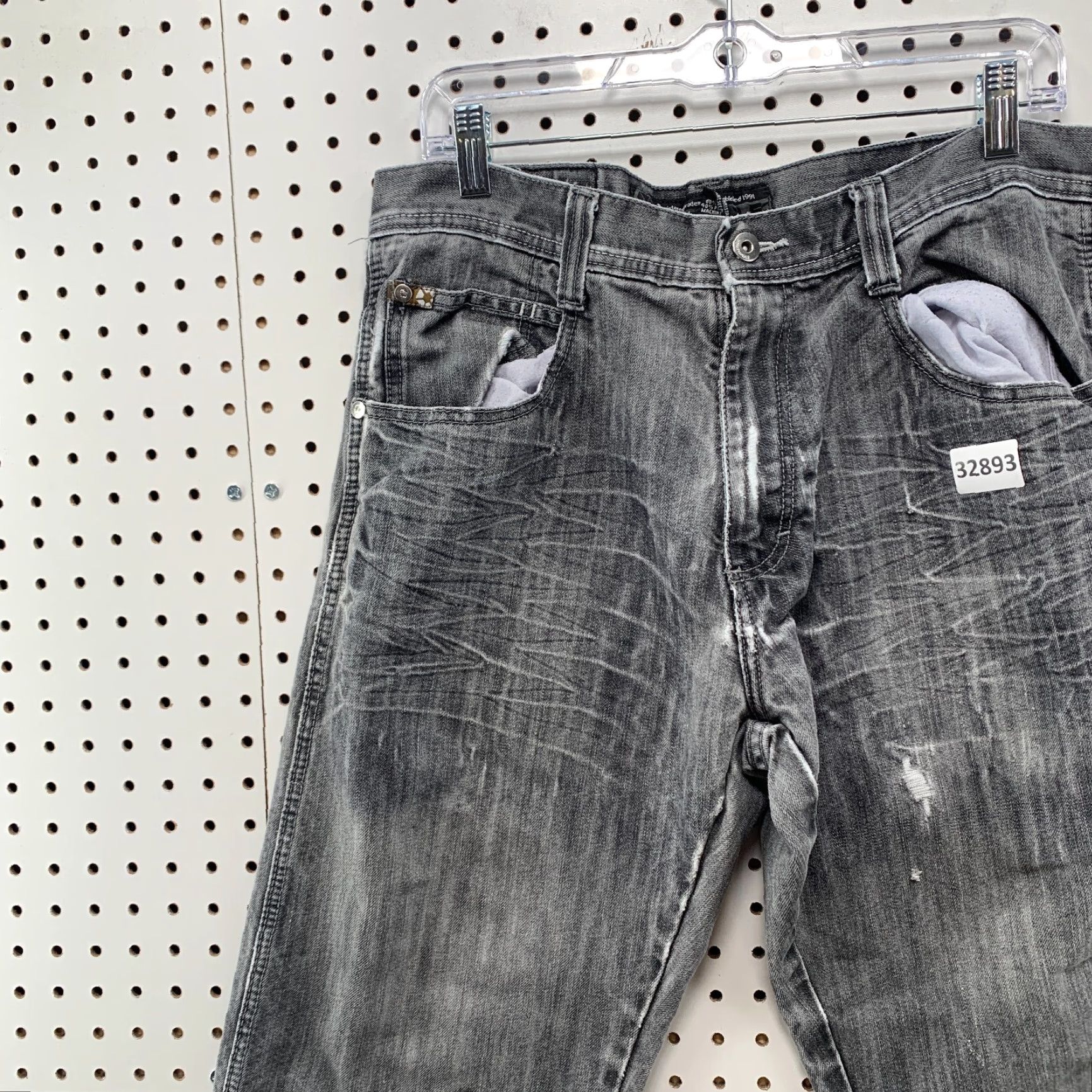 Southpole VINTAGE Southpole Jeans Denim Black 33x28 Mens Hip Hop Straight Y2K Skater Size US 33 - 7 Thumbnail