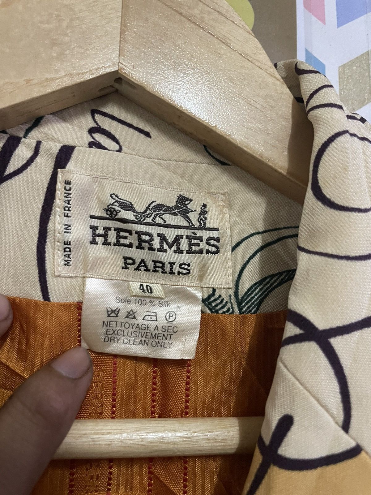 Hermes 90s hermes print jacket,1990 silk jacket by hermes Size M / US 6-8 / IT 42-44 - 5 Thumbnail