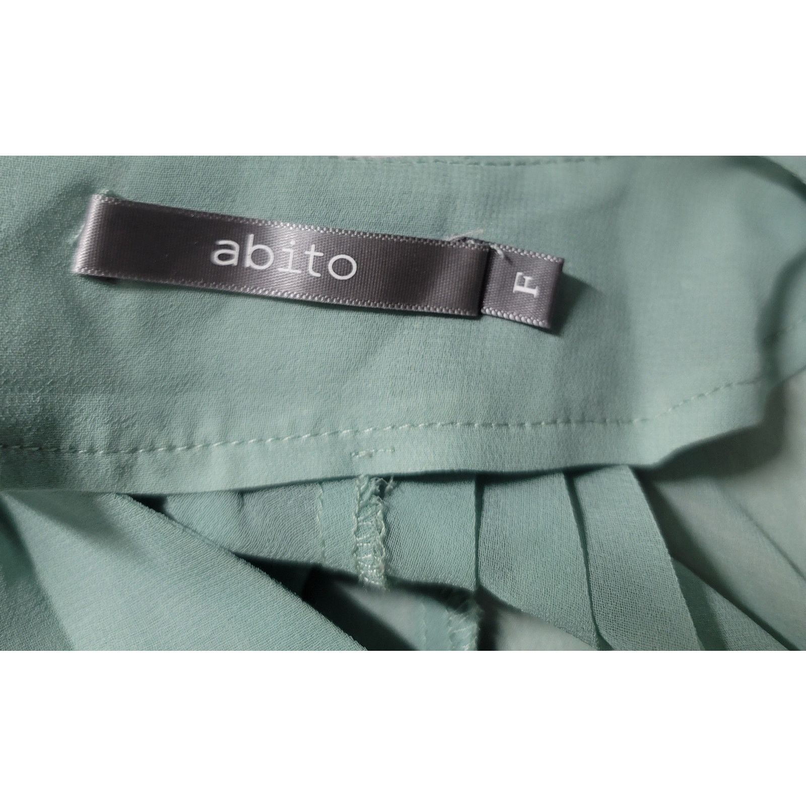 Other Abito Light Green Sheer Pleated Batwing Button Up Top XL Size XL / US 12-14 / IT 48-50 - 5 Thumbnail