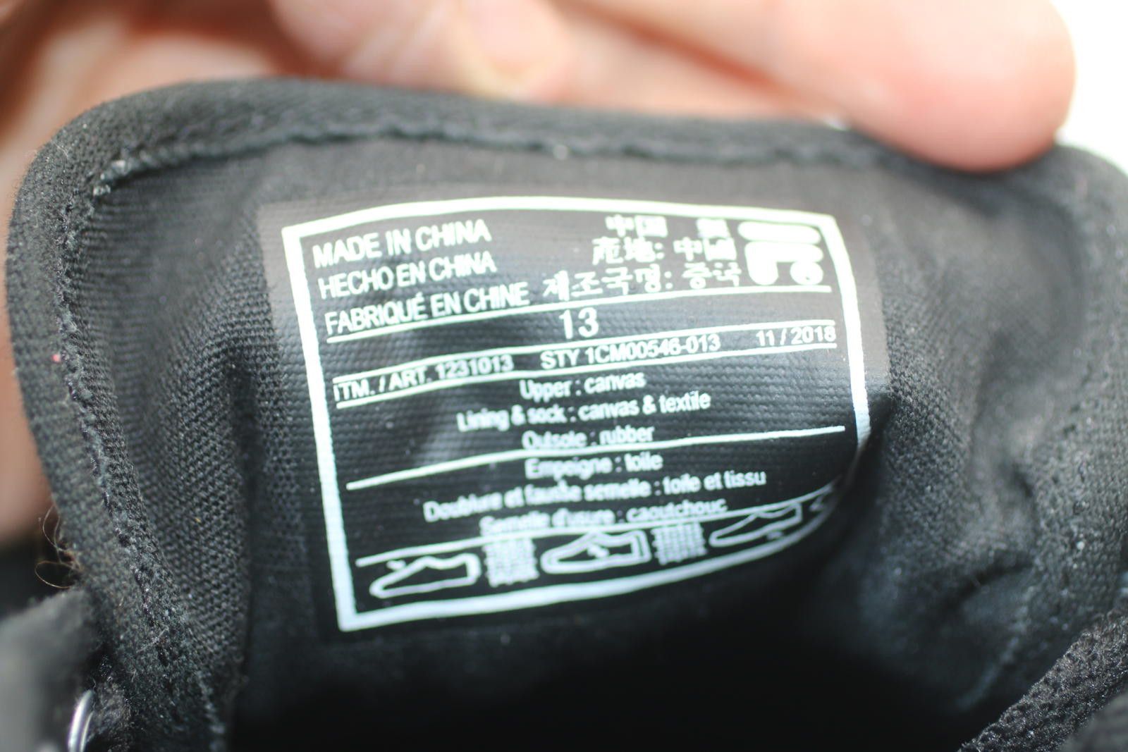 Fila FILA Black Canvas Sneakers Men’s Size 13 Coolmax Skate Shoes Size US 13 / EU 46 - 9 Thumbnail