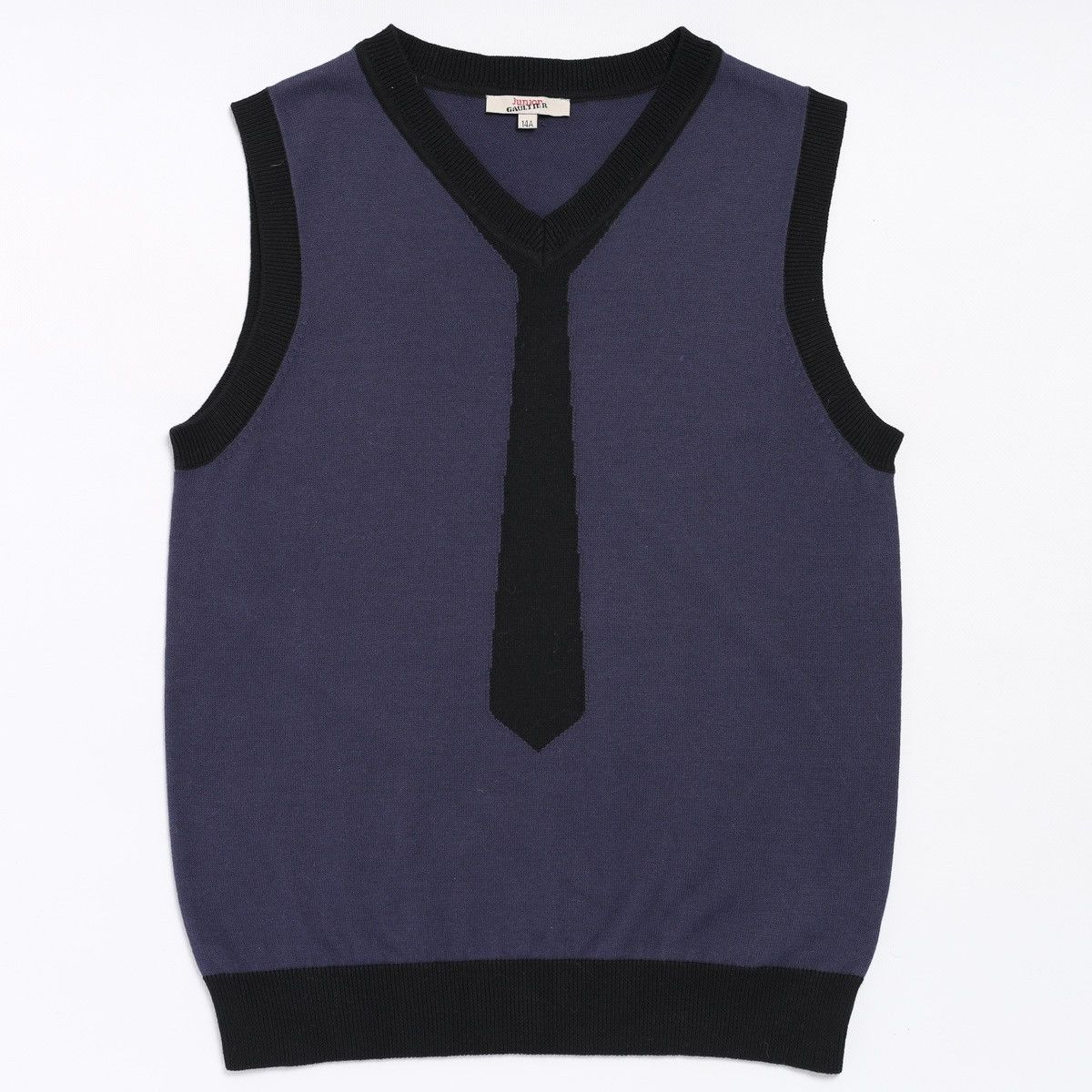 Jean Paul Gaultier Jean Paul Gaultier Junior Vest Tank Top Sleeveless Tie Print Size S / US 4 / IT 40 - 1 Thumbnail